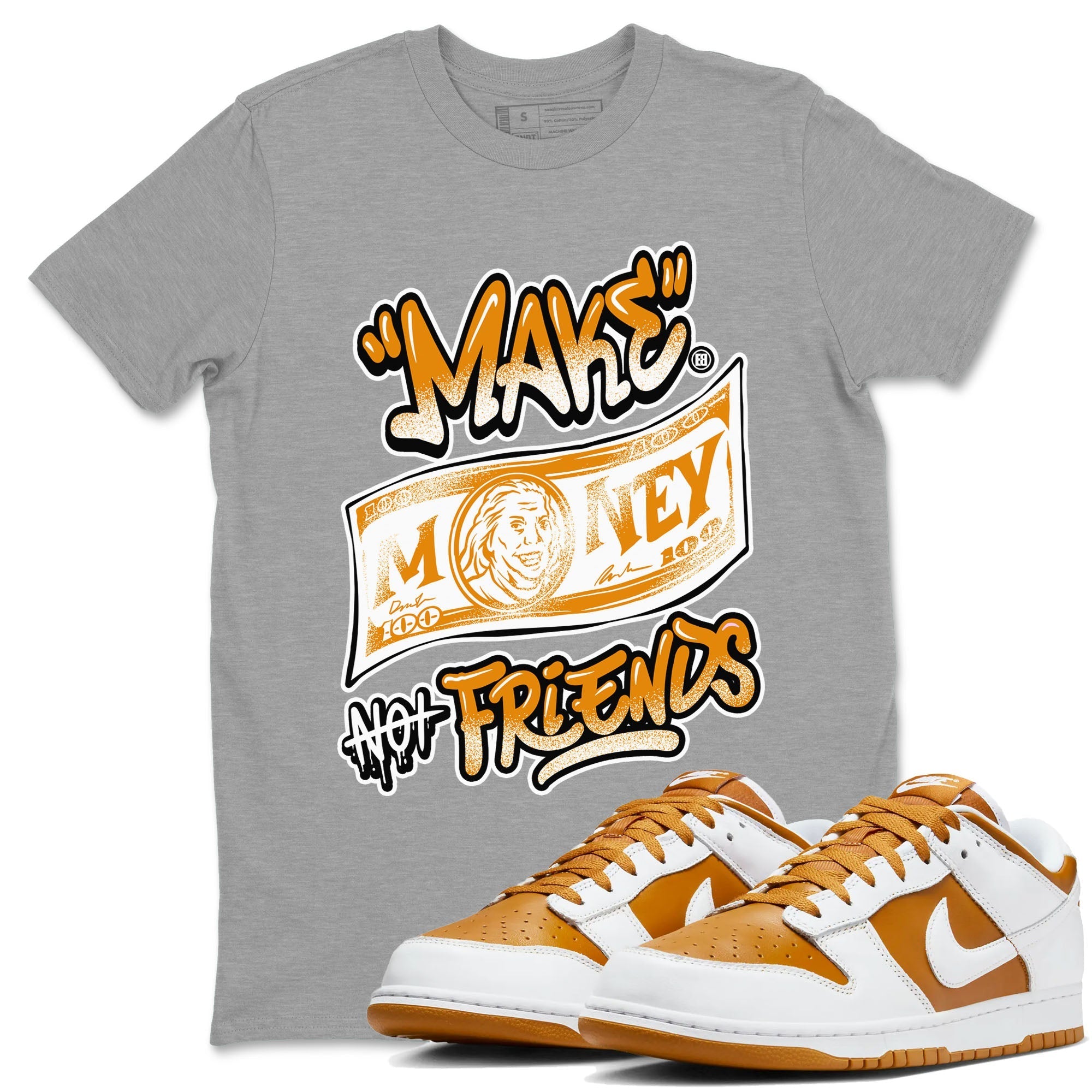 Make Money Not Friends snkmatch Tees - Dunk Dark Curry