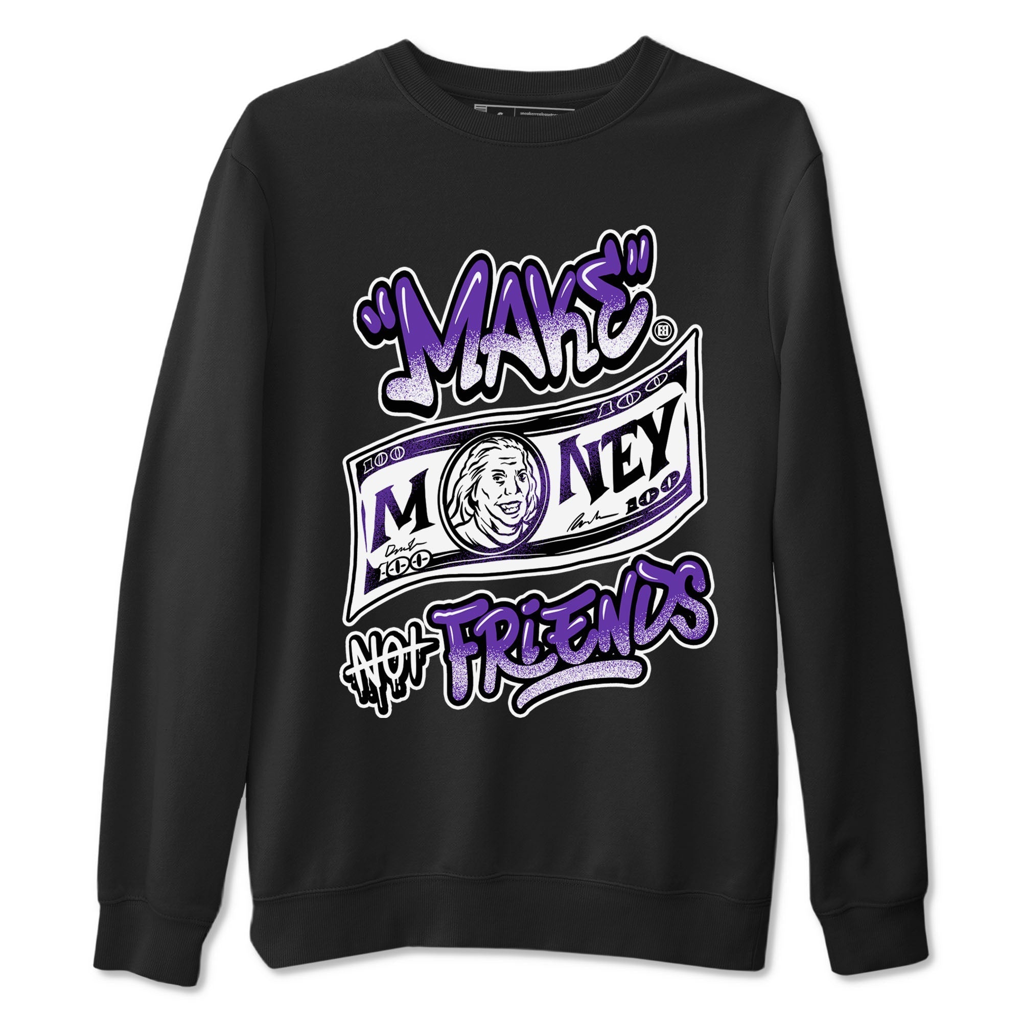 Make Money Not Friends snkmatch Tees - Dunk Low Court Purple