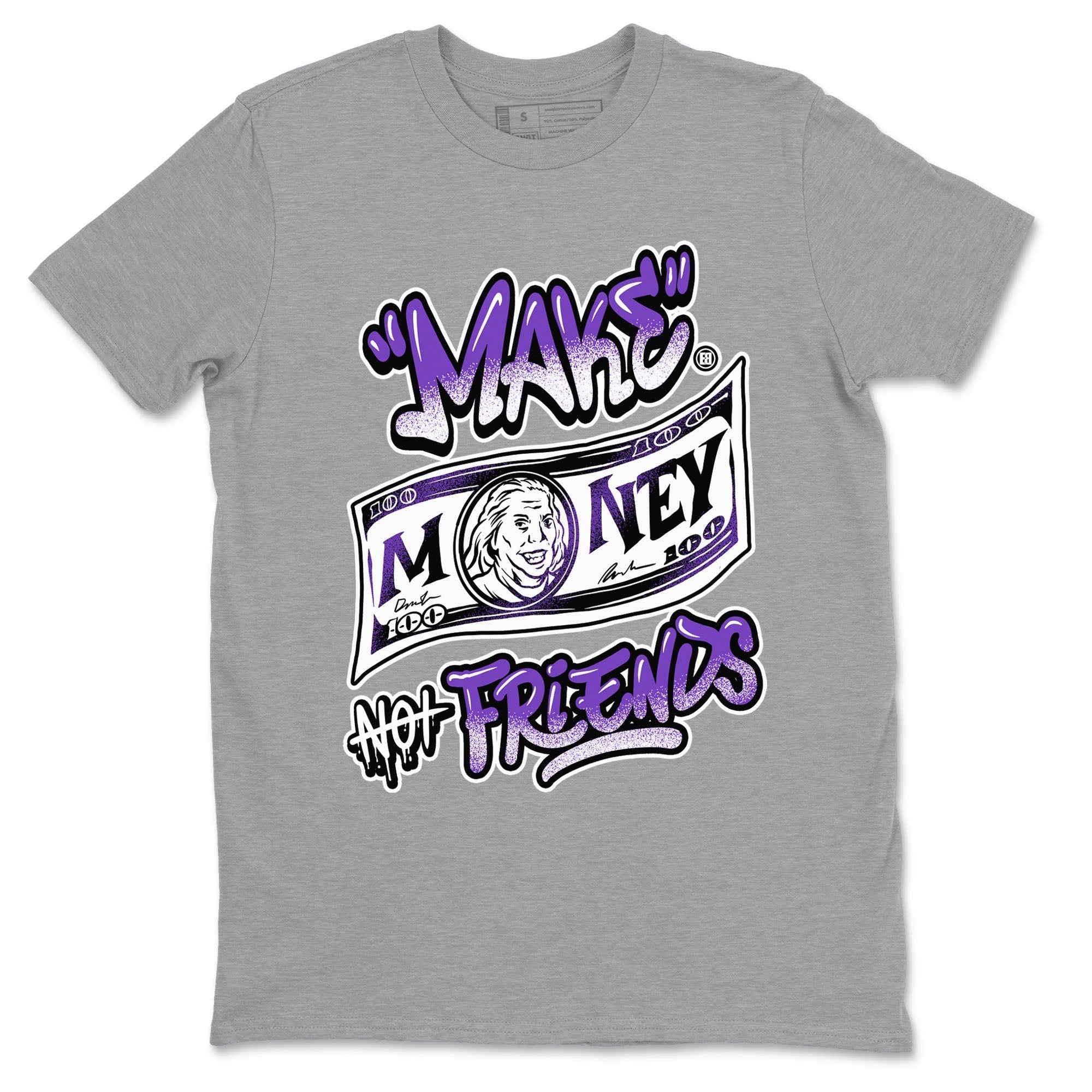 Make Money Not Friends snkmatch Tees - Dunk Low Court Purple