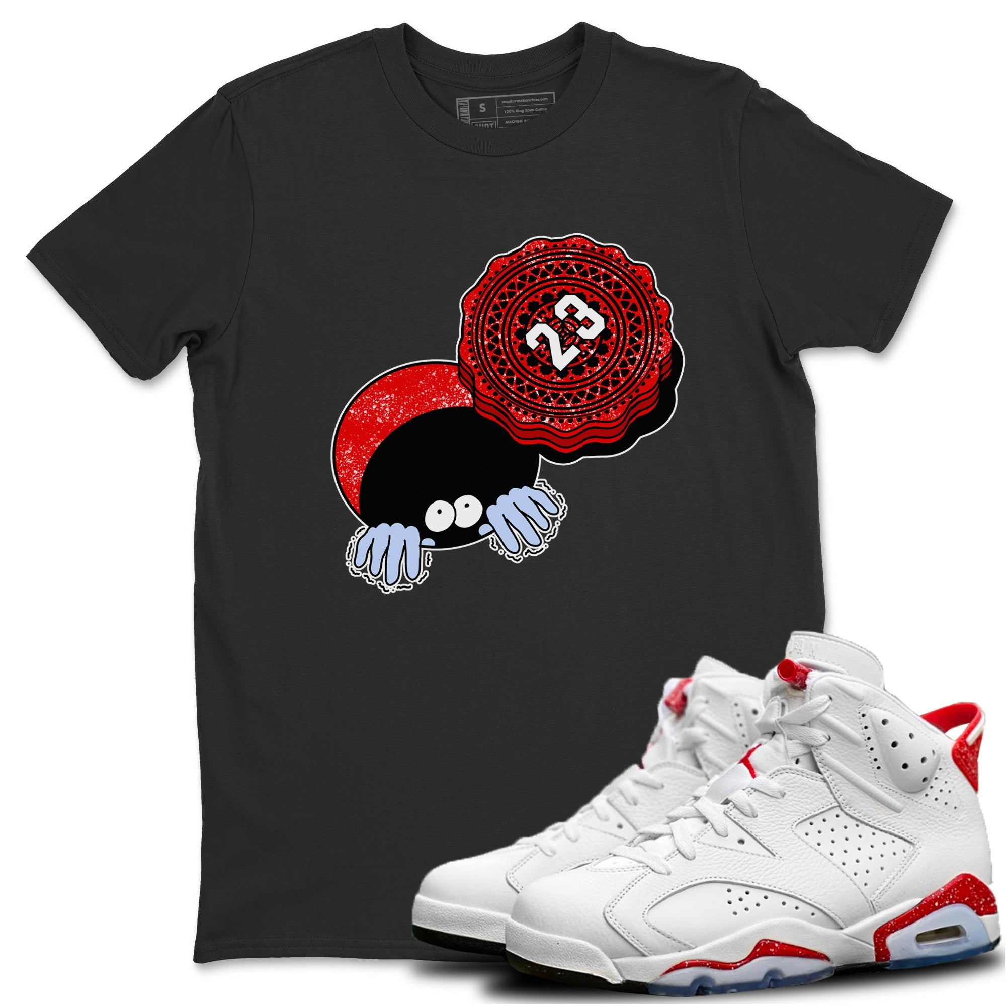 Manhole Cover Cookie Unisex Tops - Air Jordan 6 Red Velvet Cookies