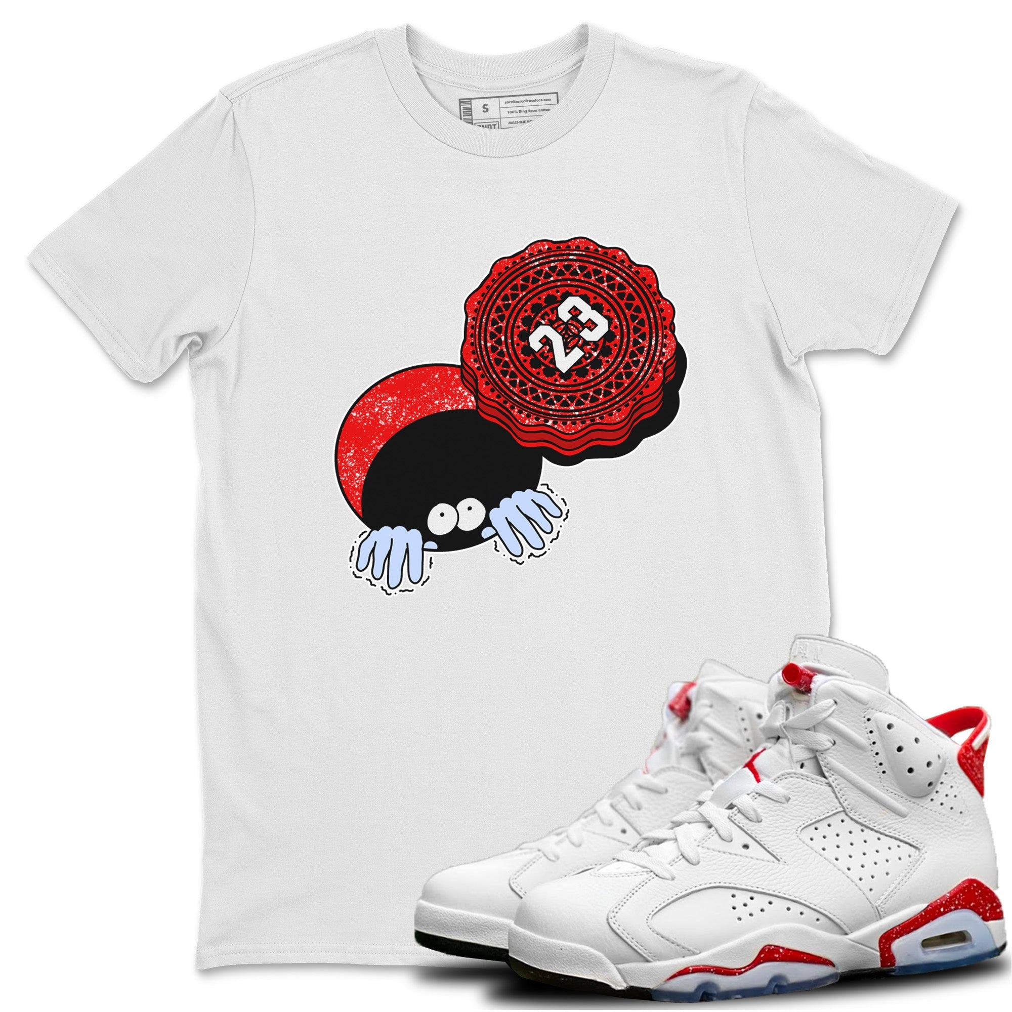 Manhole Cover Cookie Unisex Tops - Air Jordan 6 Red Velvet Cookies