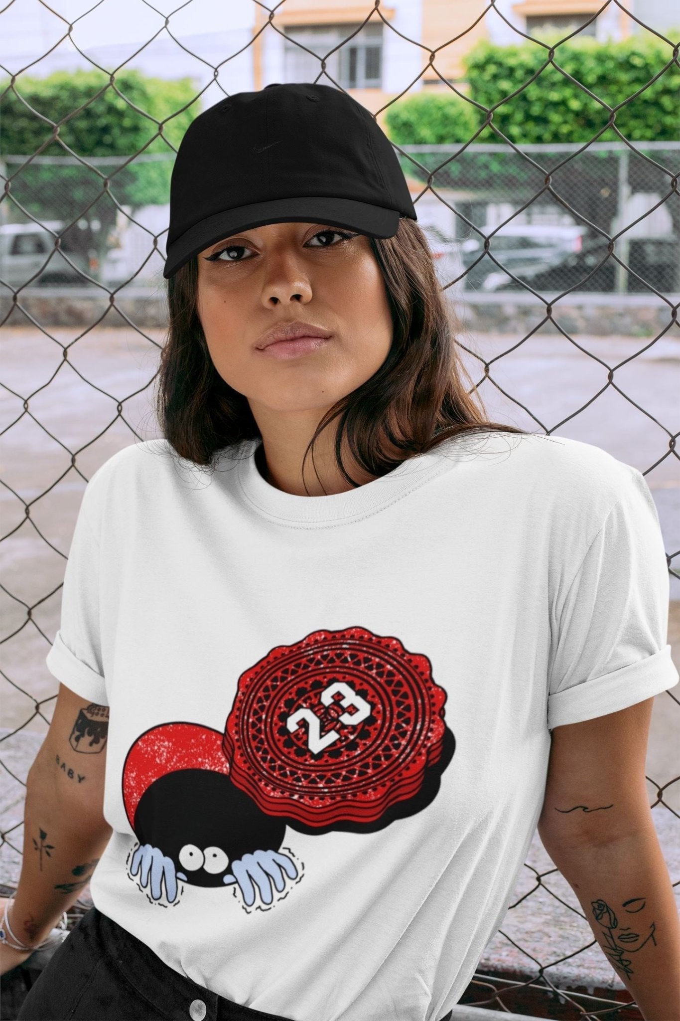Manhole Cover Cookie Unisex Tops - Air Jordan 6 Red Velvet Cookies