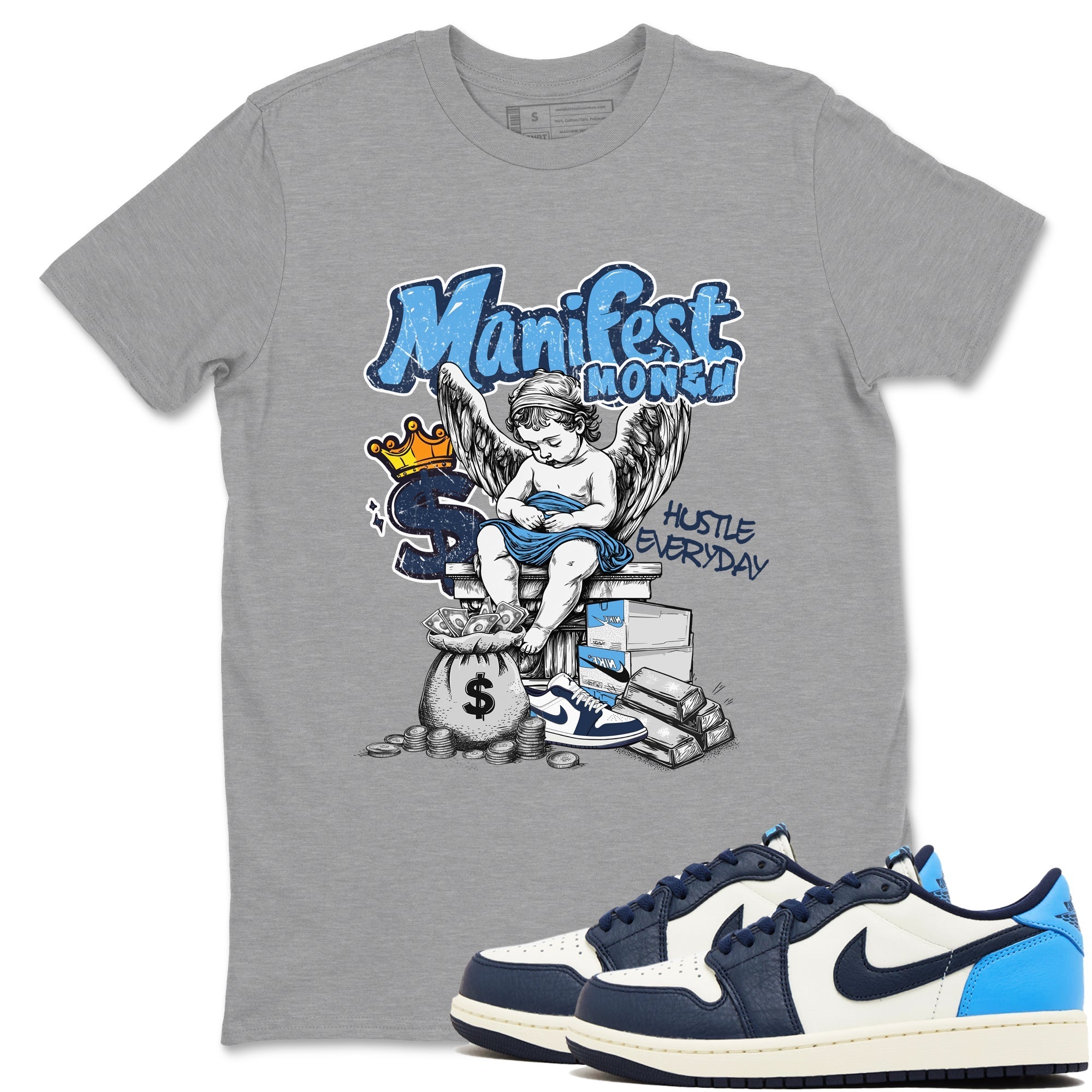 Manifest Money snkmatch Tees - Air Jordan 1 Obsidian