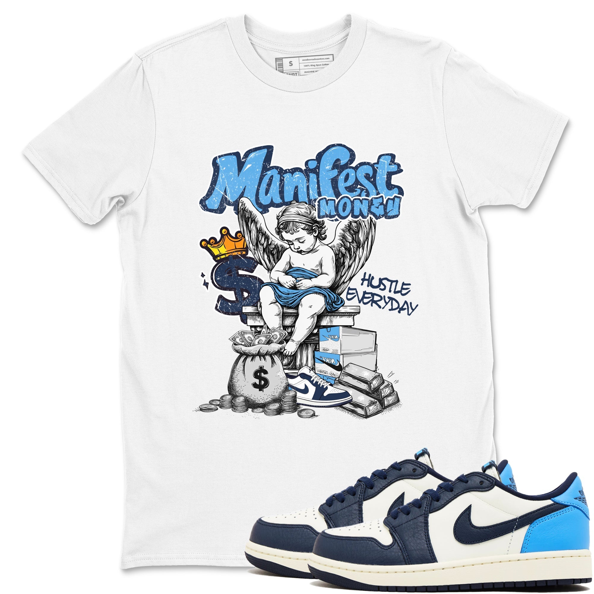 Manifest Money snkmatch Tees - Air Jordan 1 Obsidian