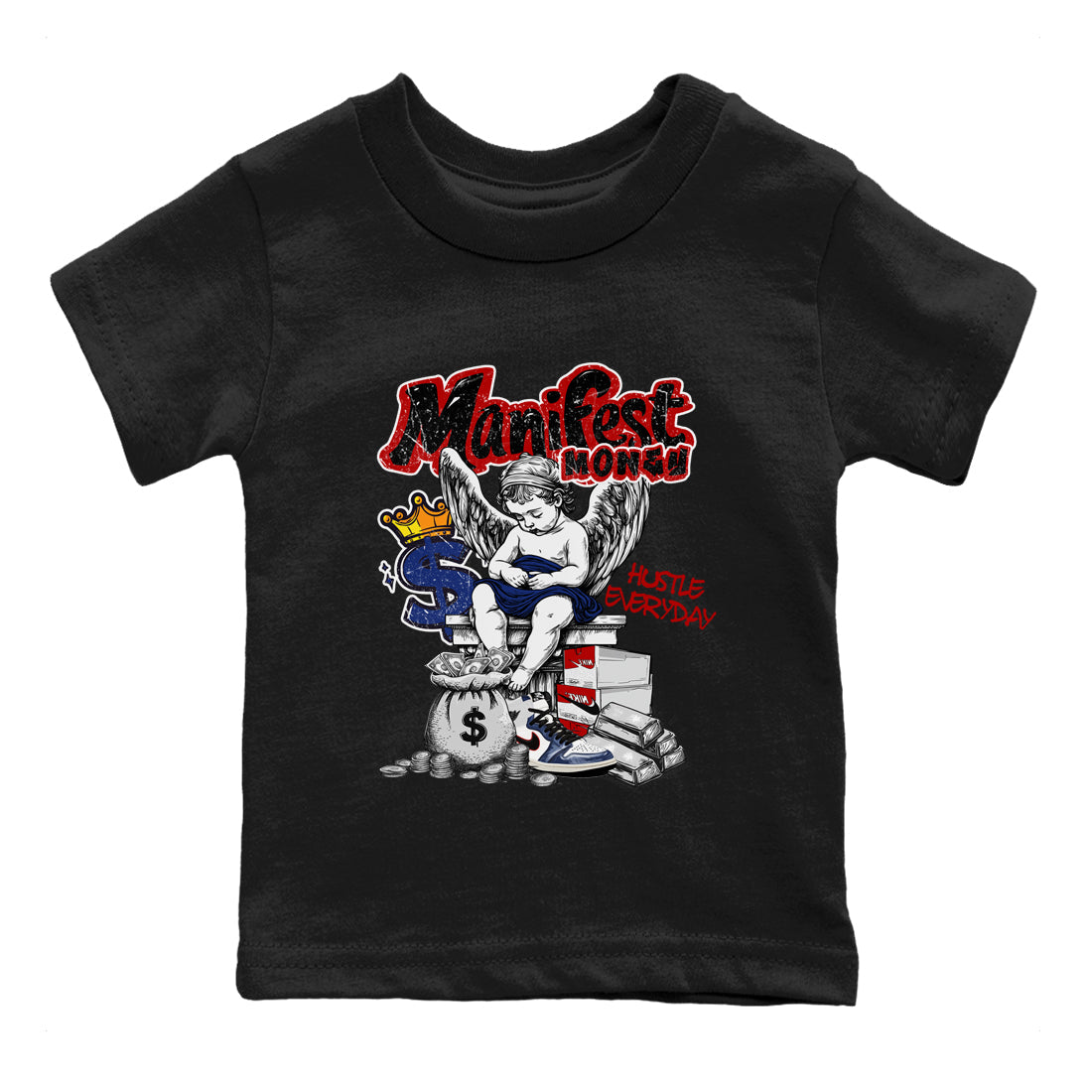 Manifest Money snkmatch Tees Kids - Air Jordan 1 Rare Air