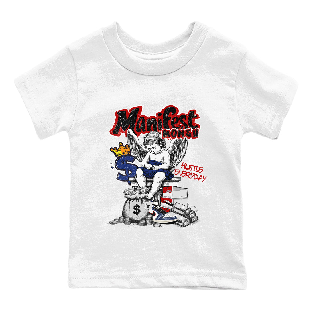 Manifest Money snkmatch Tees Kids - Air Jordan 1 Rare Air
