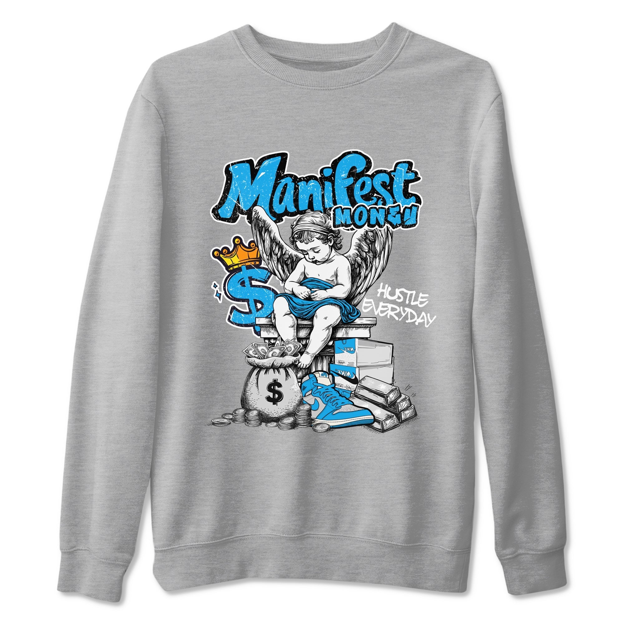 Manifest Money snkmatch Tees - Air Jordan 1 UNC Reimagined