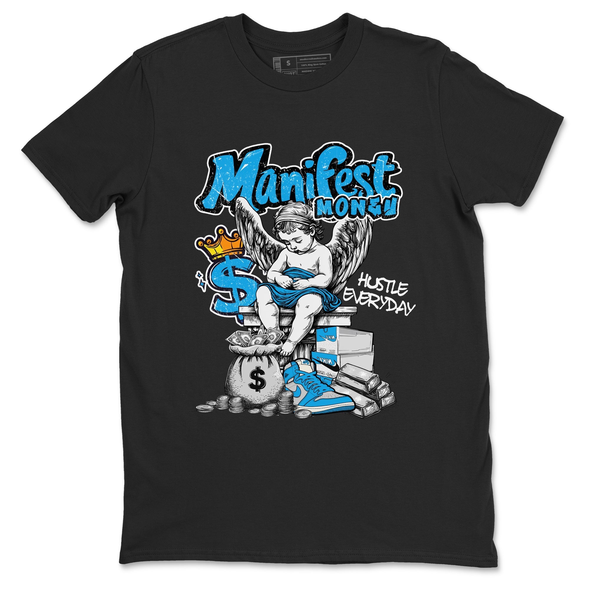 Manifest Money snkmatch Tees - Air Jordan 1 UNC Reimagined