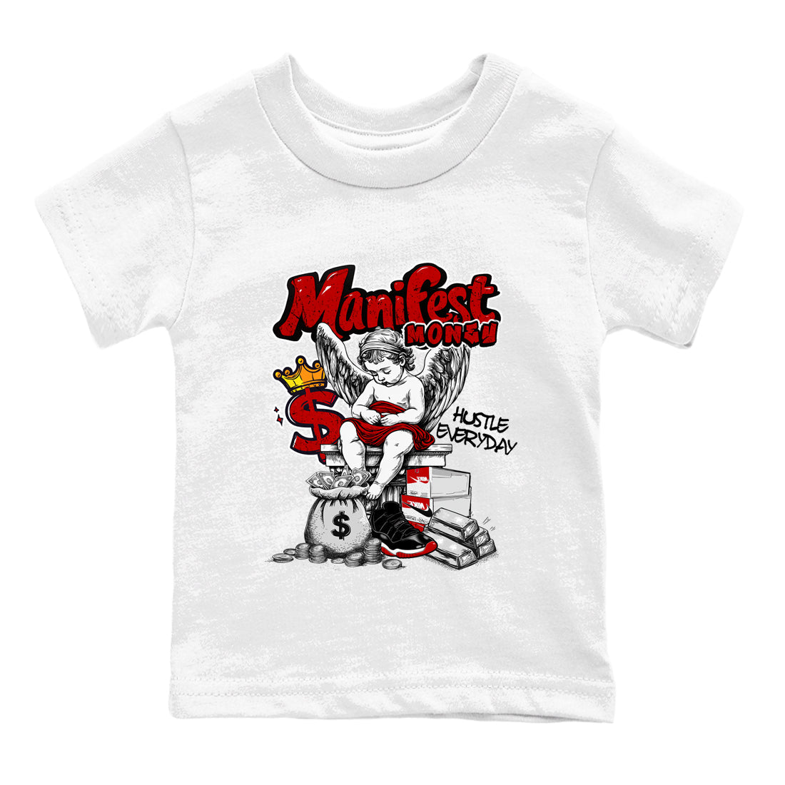 Manifest Money snkmatch Tees Kids - Air Jordan 11 Bred