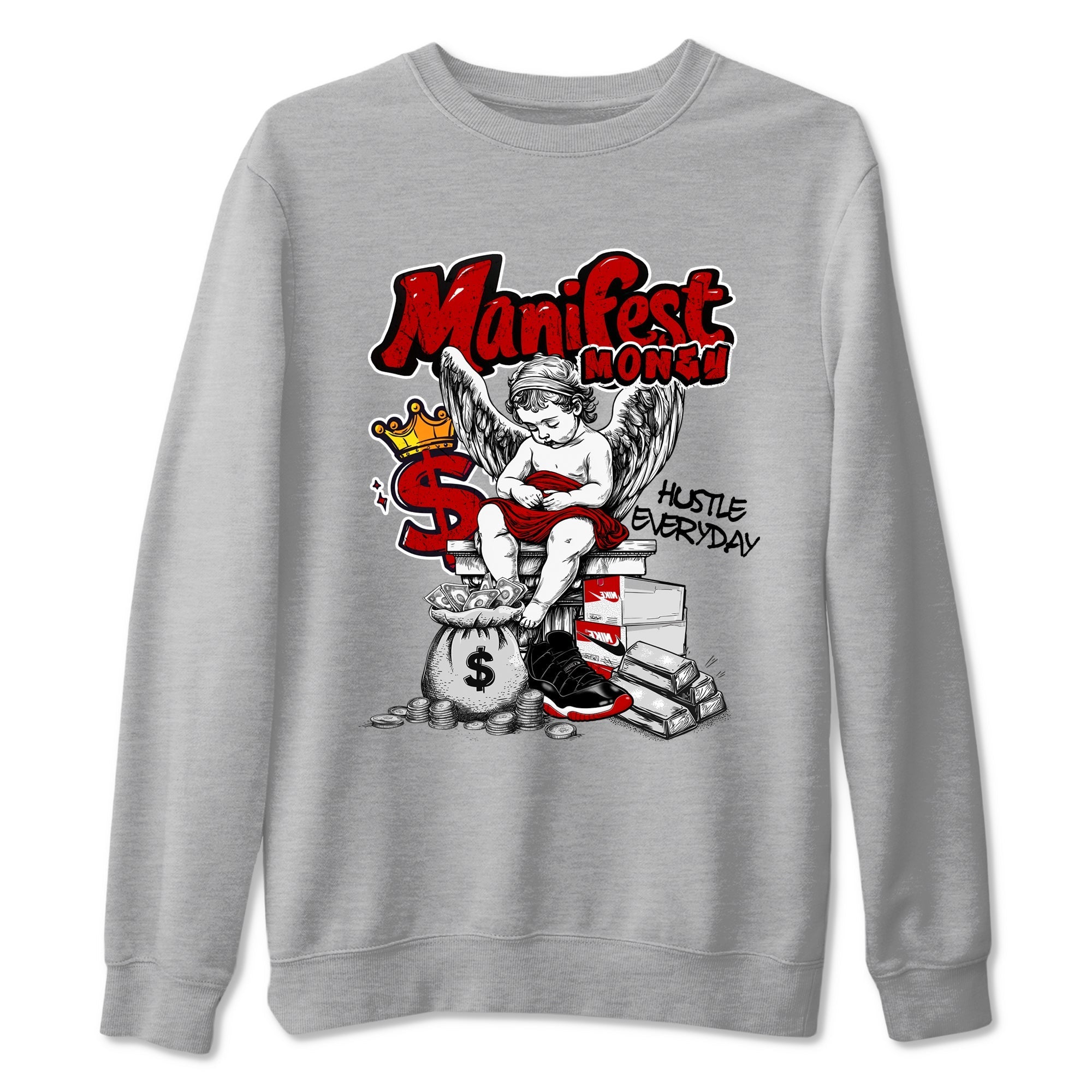 Manifest Money snkmatch Tees - Air Jordan 11 Bred