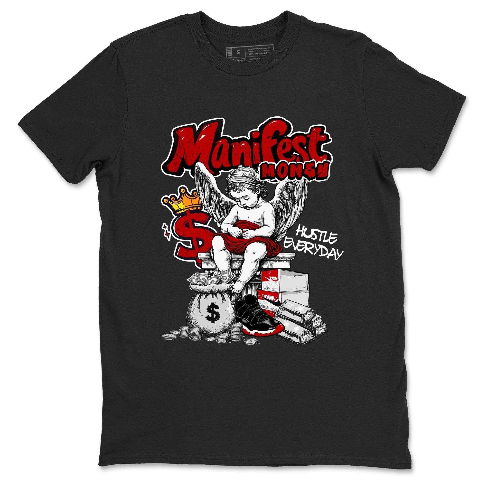 Manifest Money snkmatch Tees - Air Jordan 11 Bred
