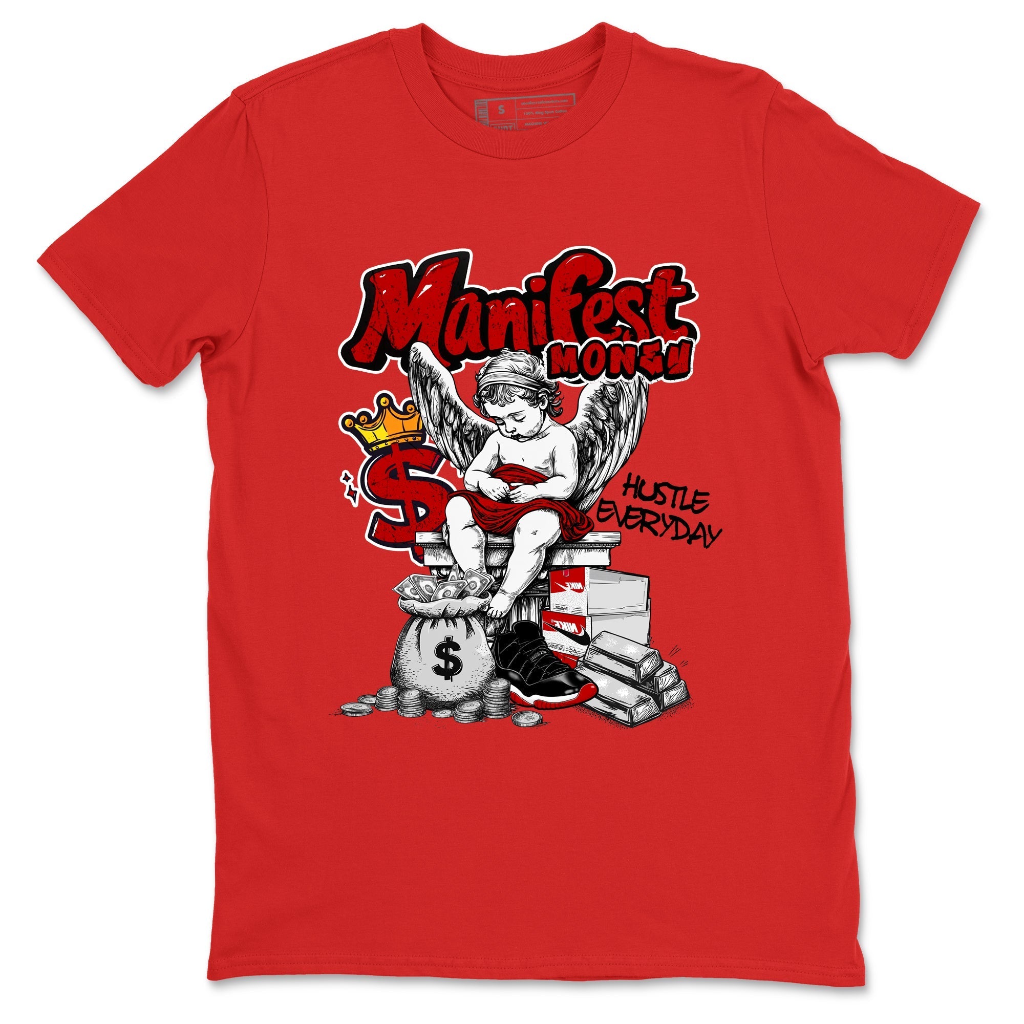 Manifest Money snkmatch Tees - Air Jordan 11 Bred