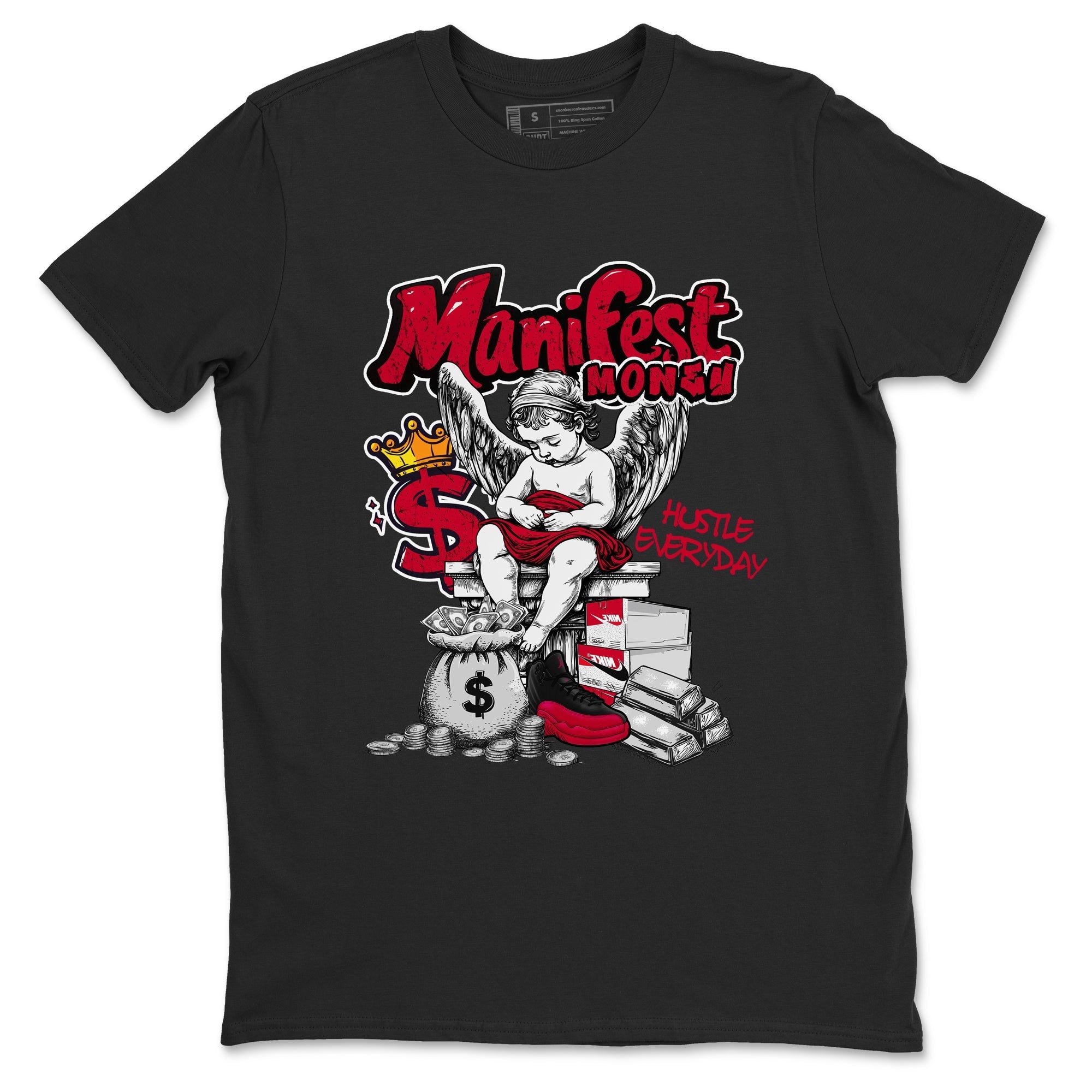 Manifest Money snkmatch Tees - Air Jordan 12 Flu Game