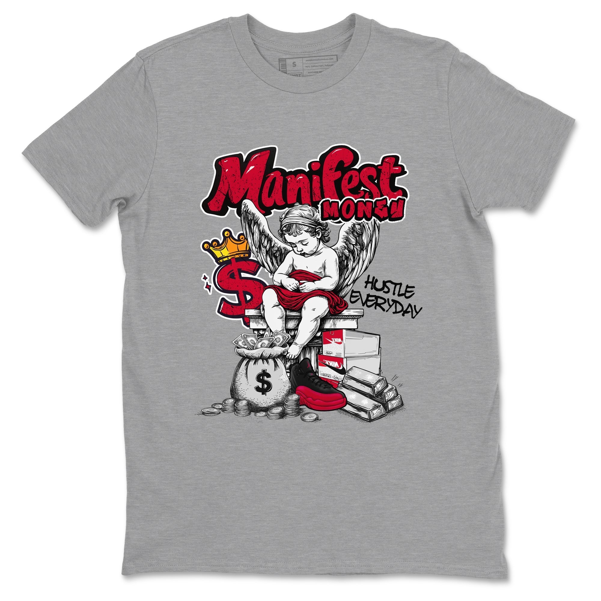 Manifest Money snkmatch Tees - Air Jordan 12 Flu Game