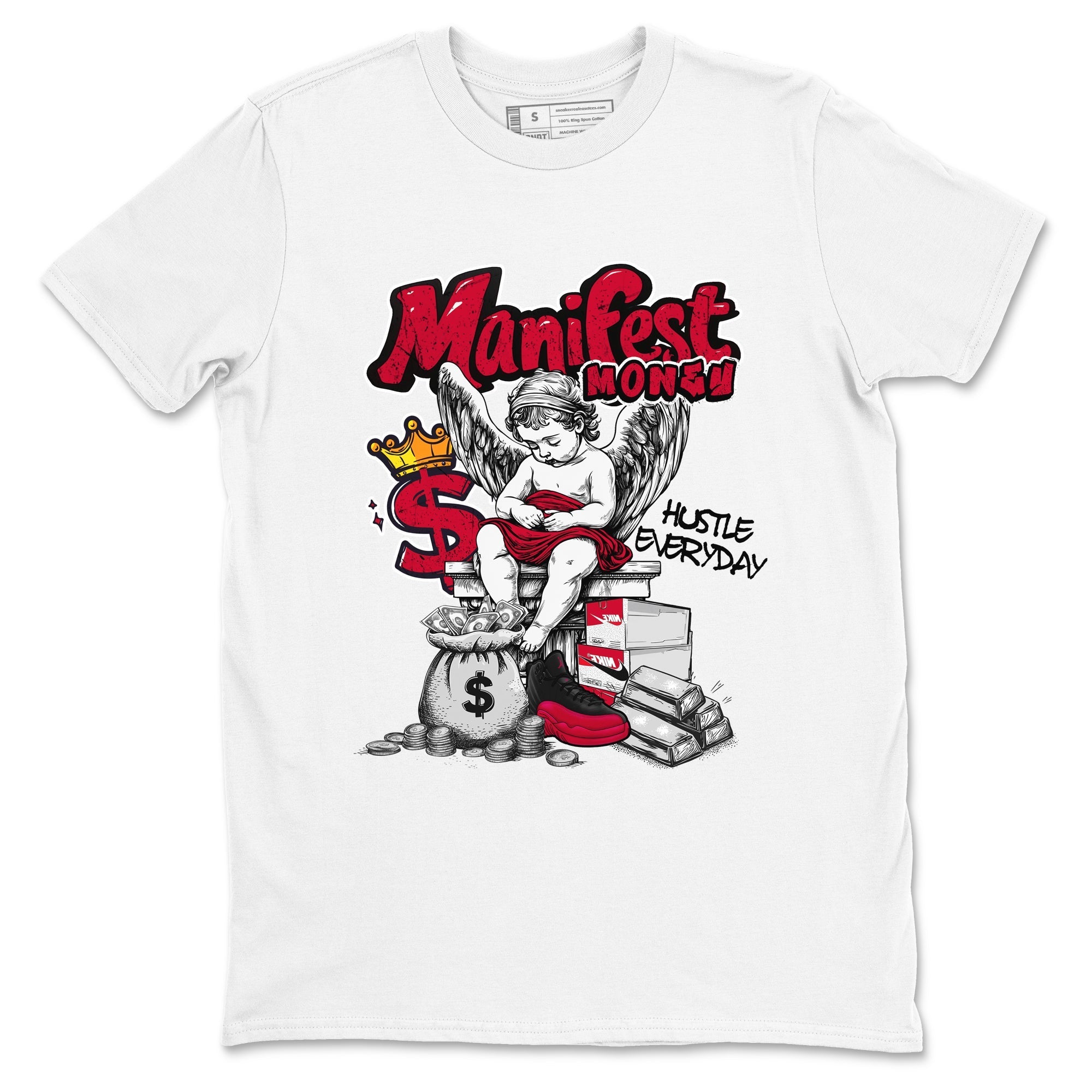 Manifest Money snkmatch Tees - Air Jordan 12 Flu Game