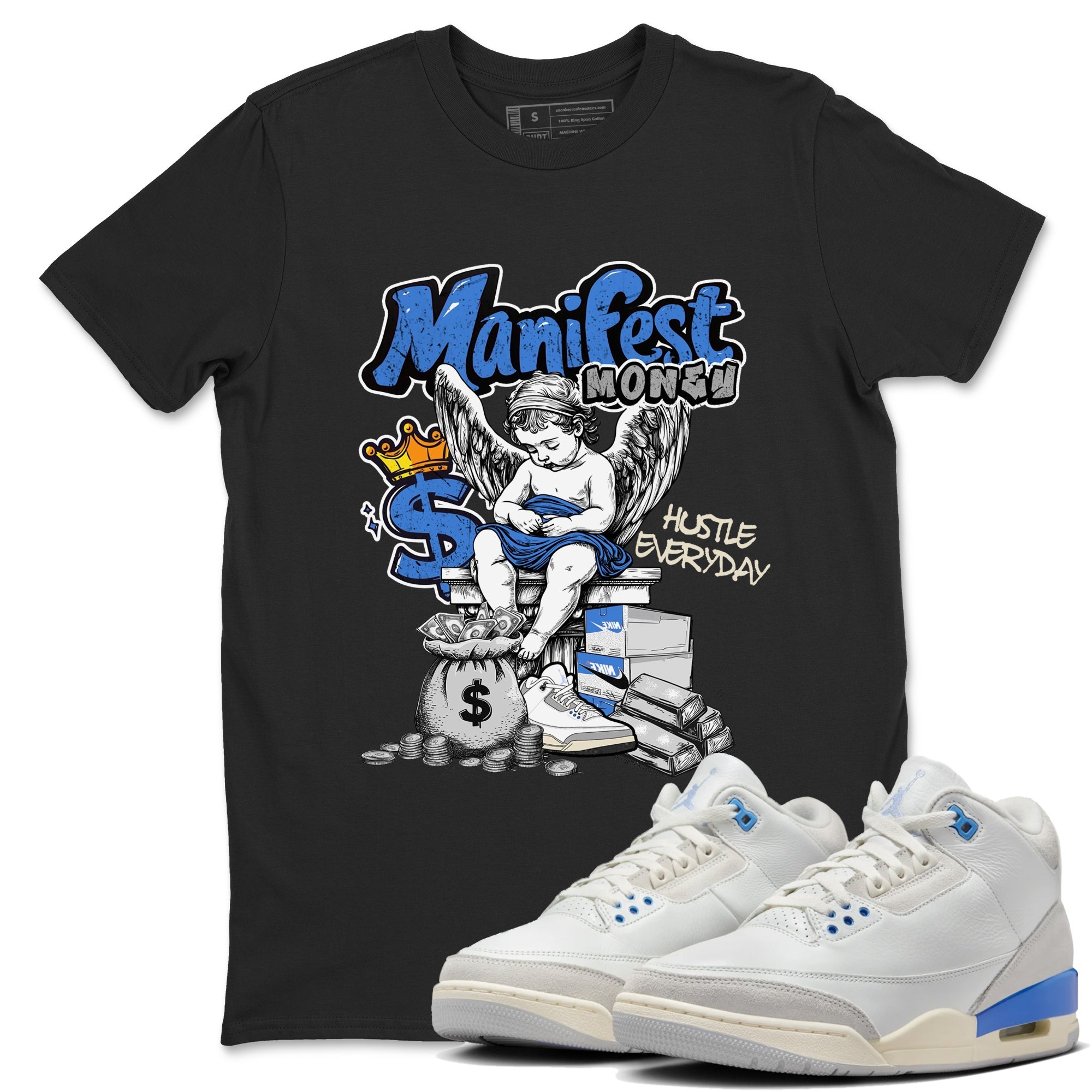 Manifest Money snkmatch Tees - Air Jordan 3 Lucky Shorts