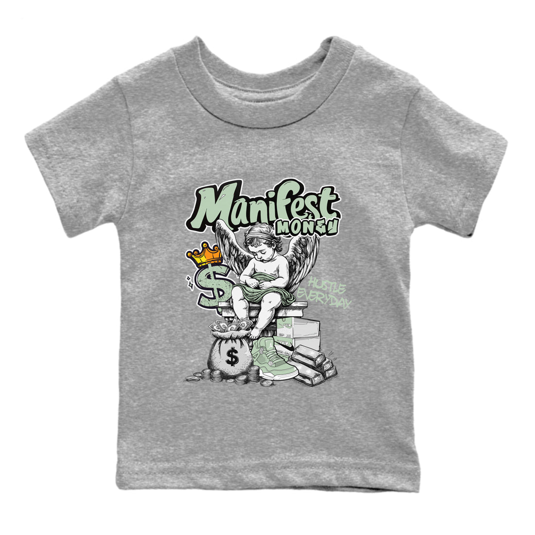 Manifest Money snkmatch Tees Kids - Air Jordan 4 Abundance