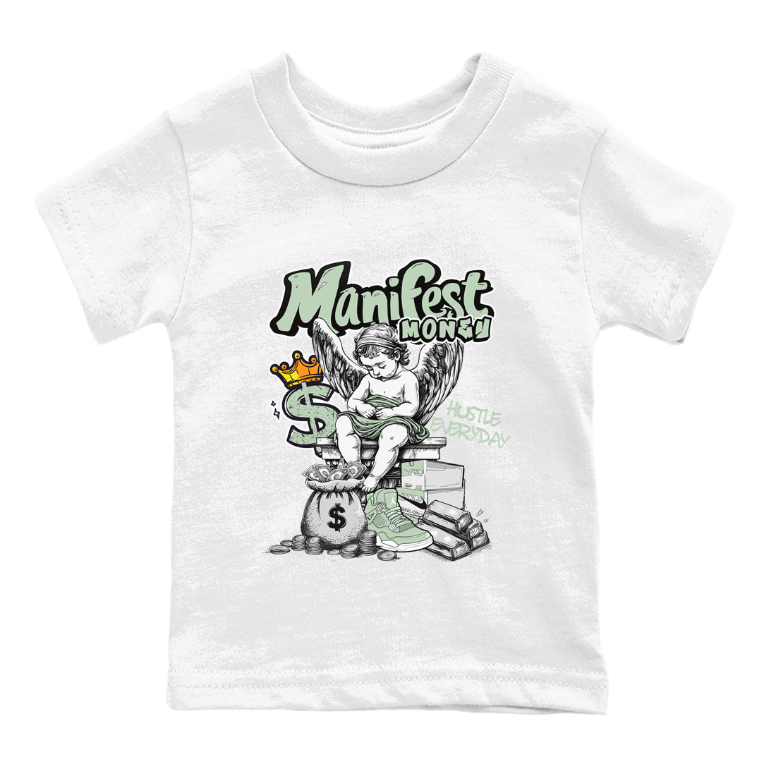 Manifest Money snkmatch Tees Kids - Air Jordan 4 Abundance
