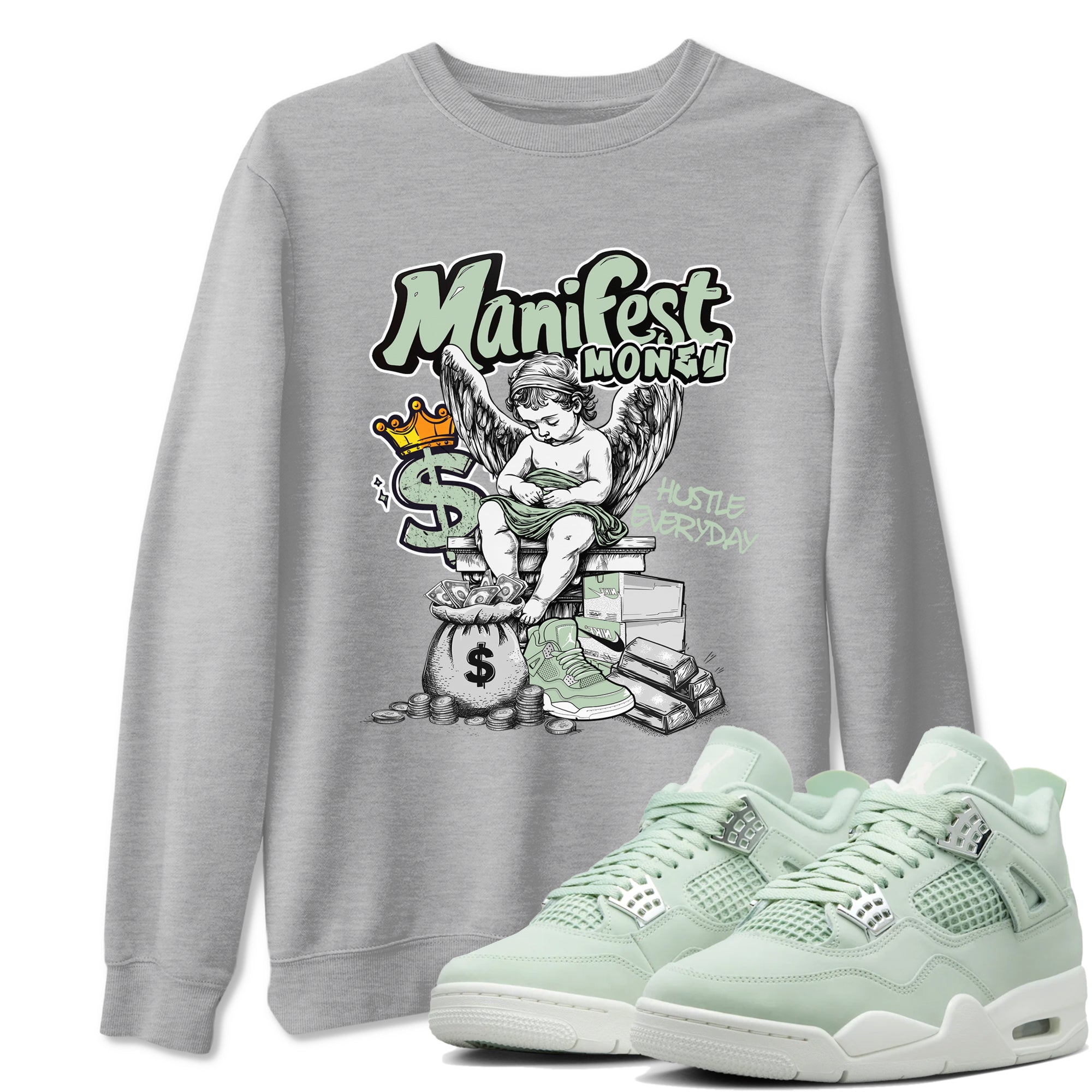 Manifest Money snkmatch Tees - Air Jordan 4 Abundance