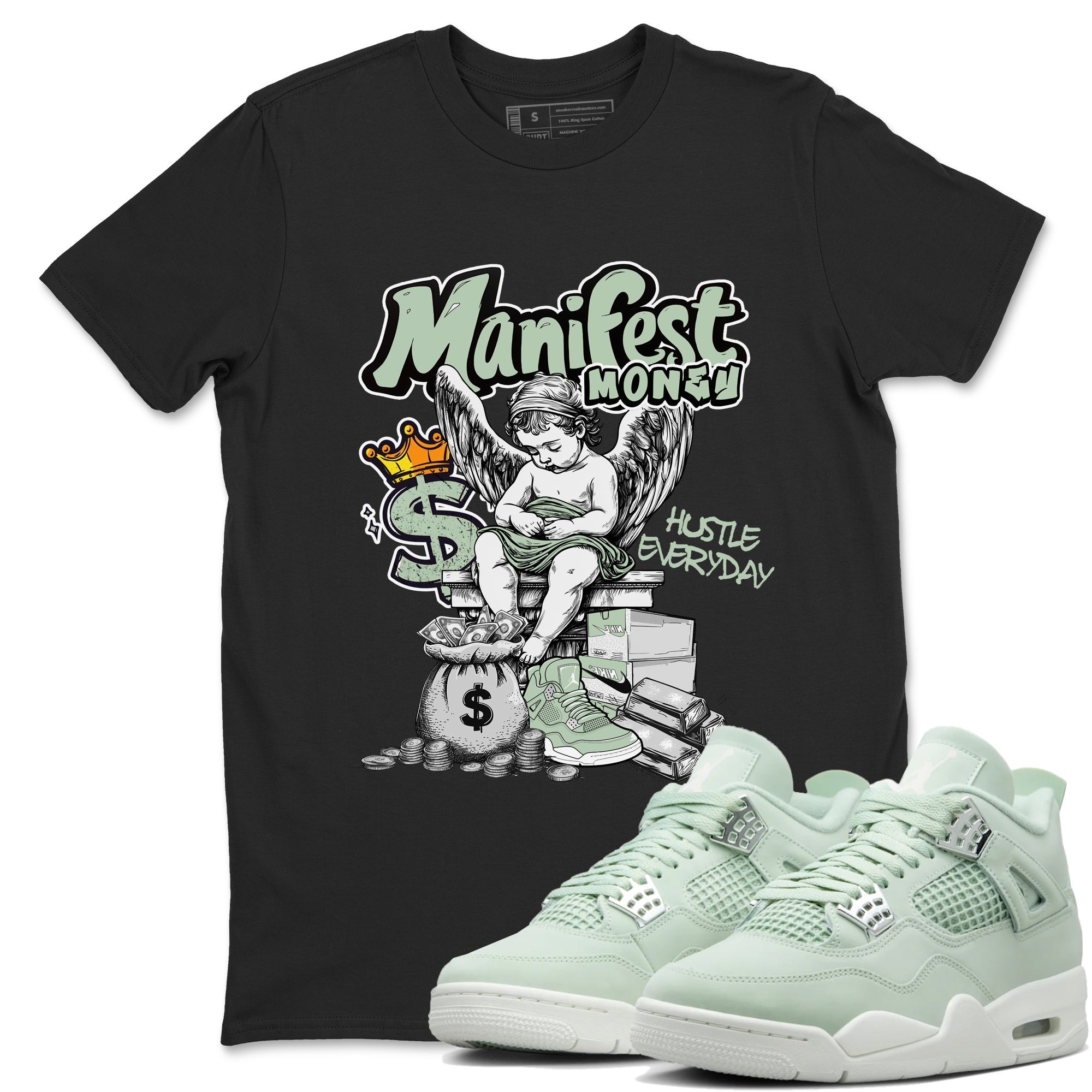 Manifest Money snkmatch Tees - Air Jordan 4 Abundance