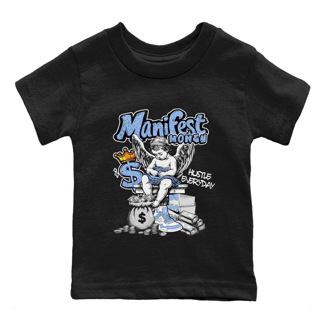Manifest Money snkmatch Tees Kids - Air Jordan 4 Aluminum