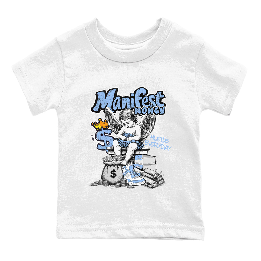 Manifest Money snkmatch Tees Kids - Air Jordan 4 Aluminum