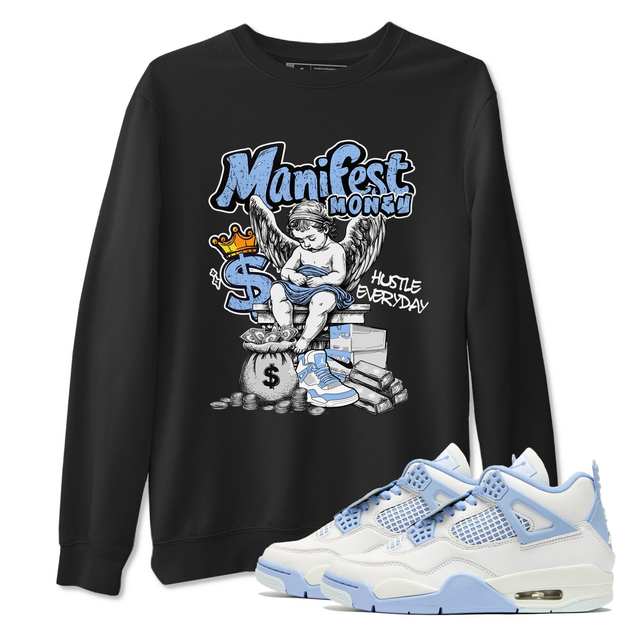 Manifest Money snkmatch Tees - Air Jordan 4 Aluminum