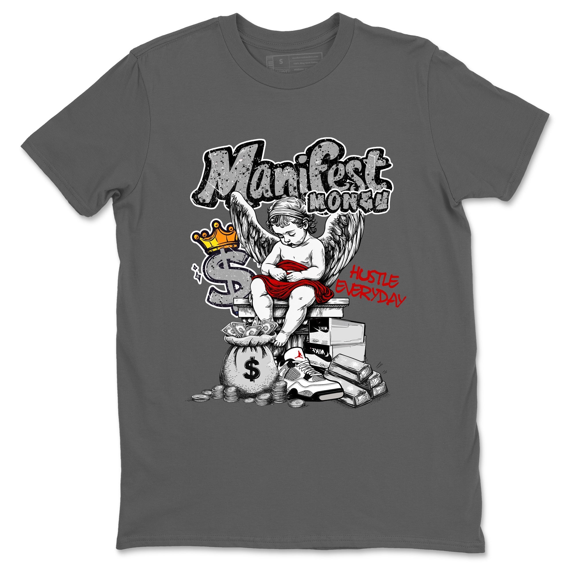 Manifest Money snkmatch Tees - Air Jordan 4 White Cement