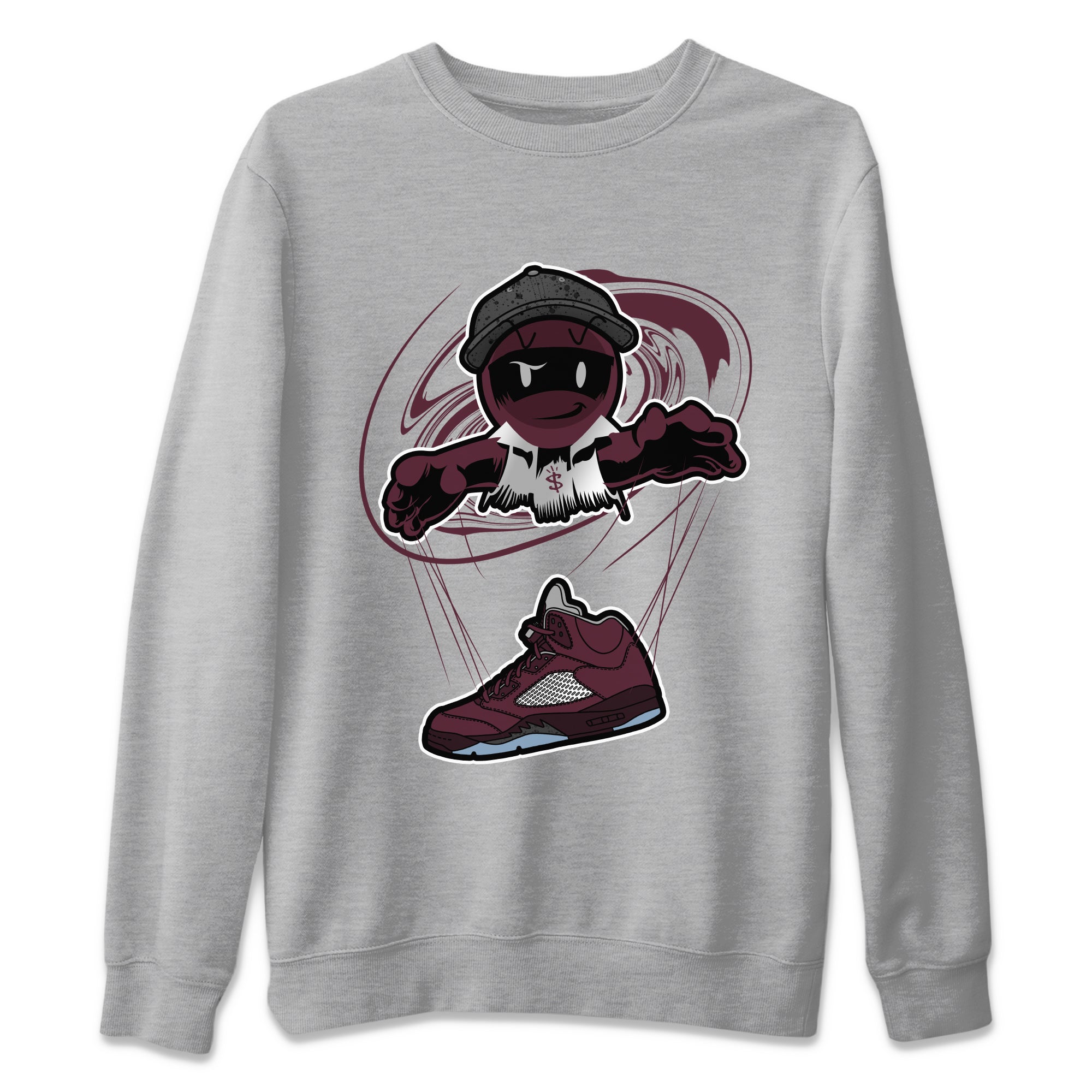 Marionette snkmatch Tee - Air Jordan 5 Burgundy