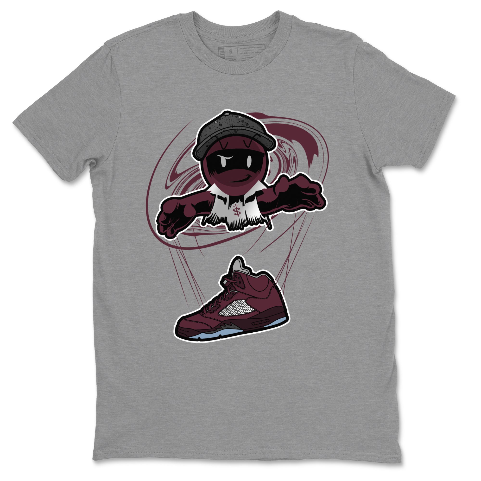 Marionette snkmatch Tee - Air Jordan 5 Burgundy