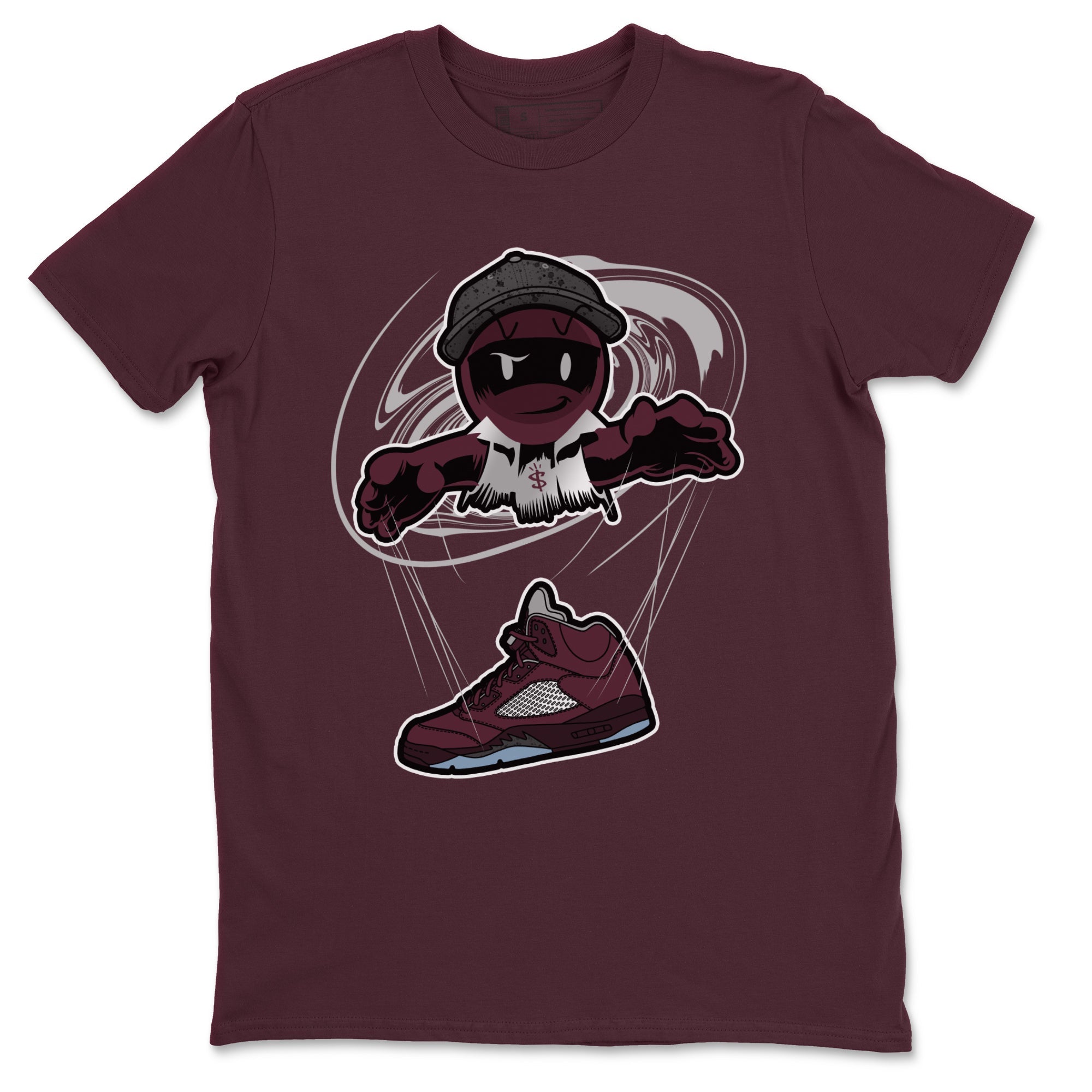 Marionette snkmatch Tee - Air Jordan 5 Burgundy