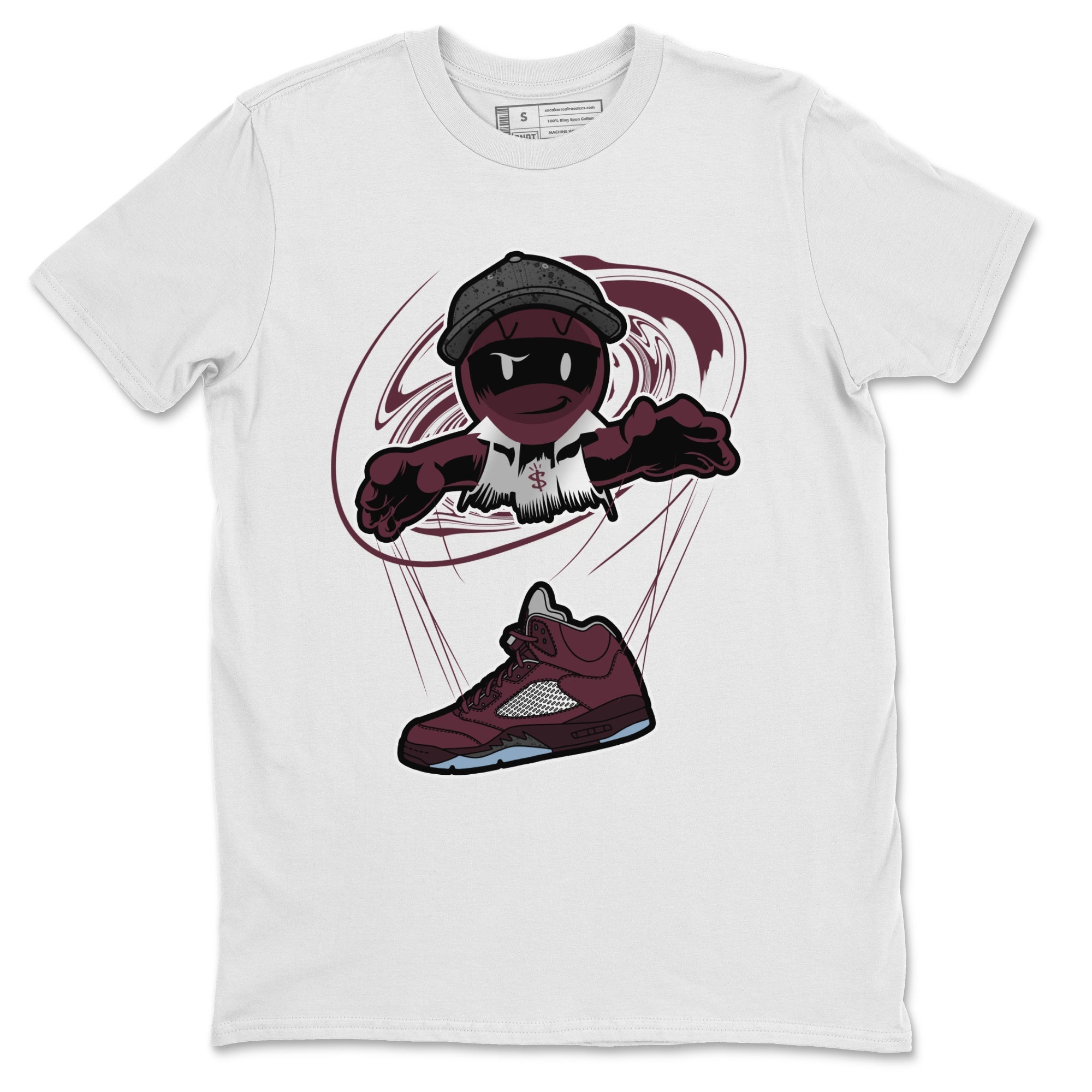 Marionette snkmatch Tee - Air Jordan 5 Burgundy