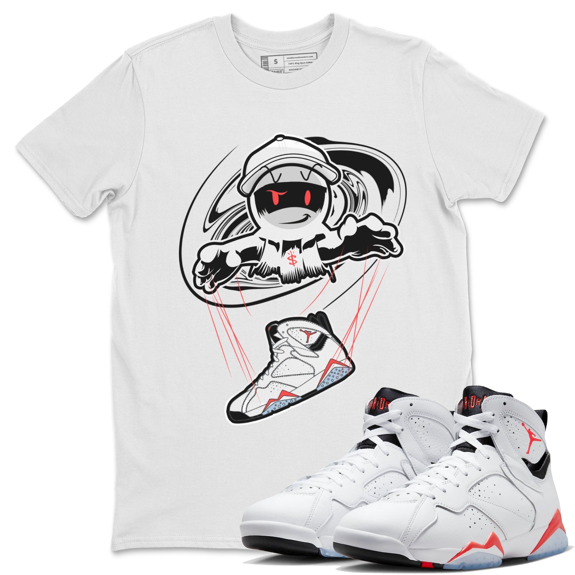 Marionette snkmatch Tee - Air Jordan 7 White Infrared