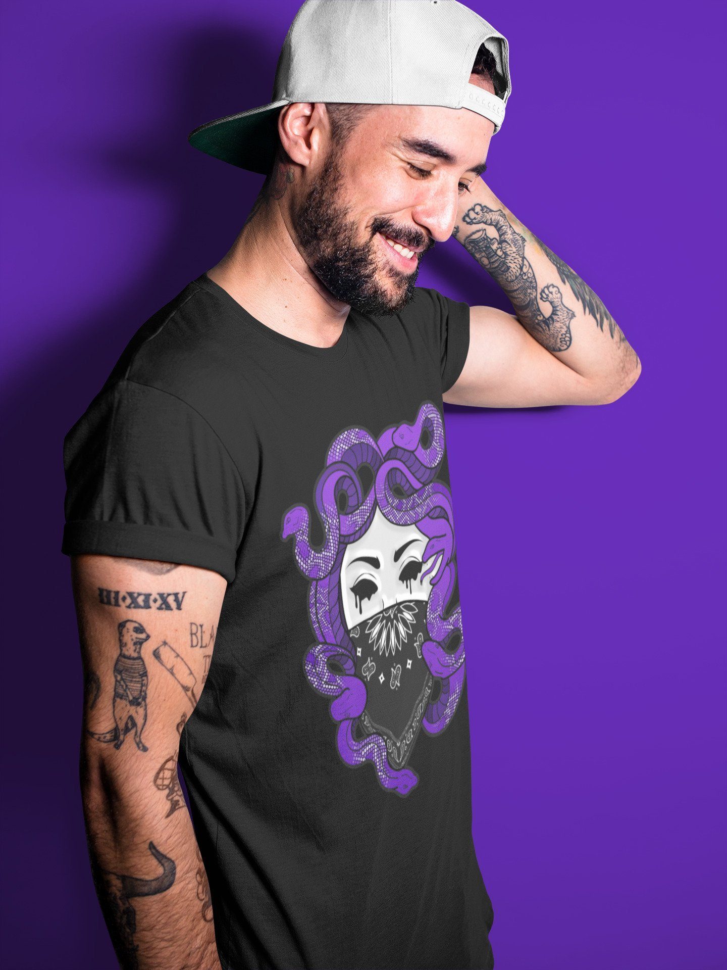 Medusa Unisex Tops - Air Jordan 1 Court Purple
