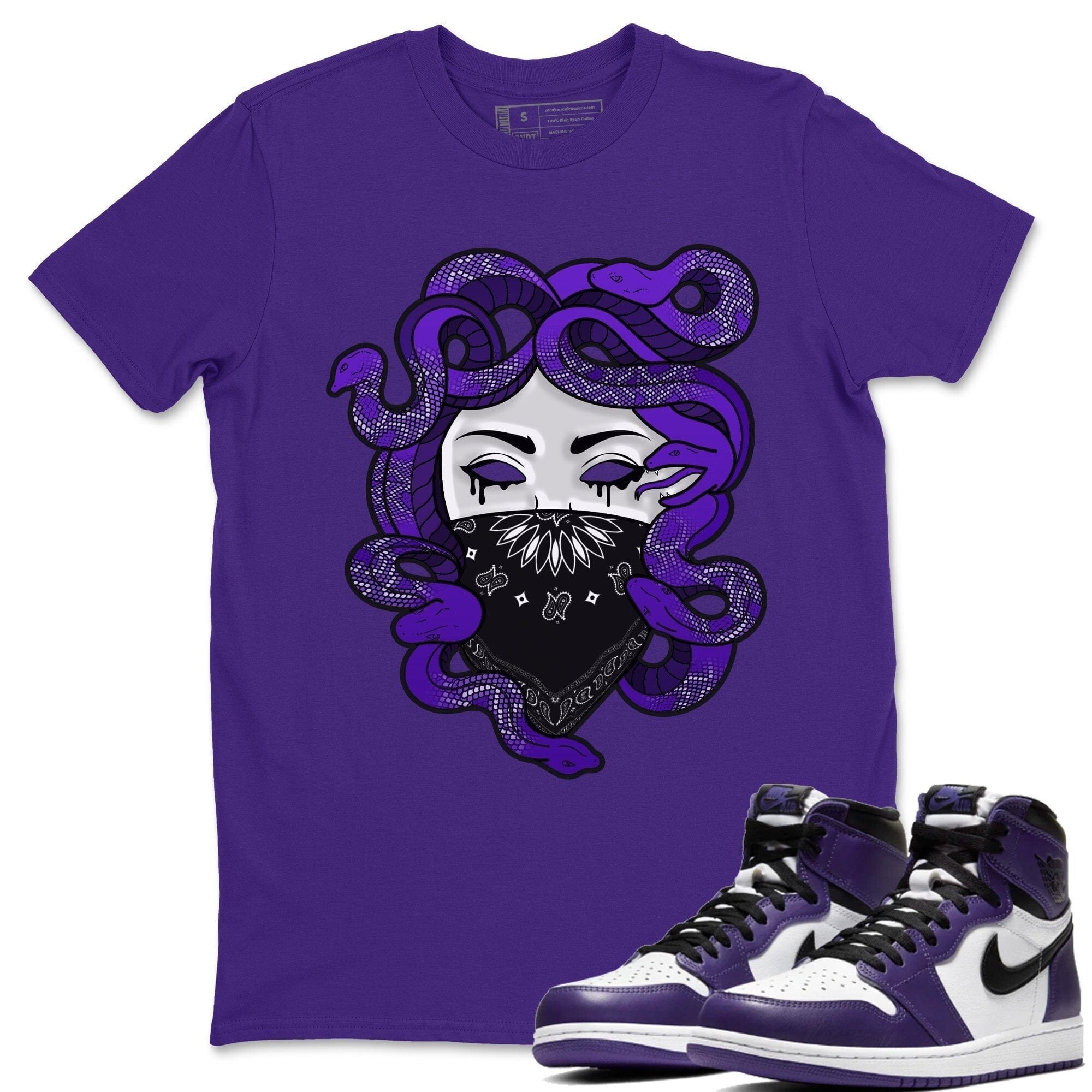 Medusa Unisex Tops - Air Jordan 1 Court Purple