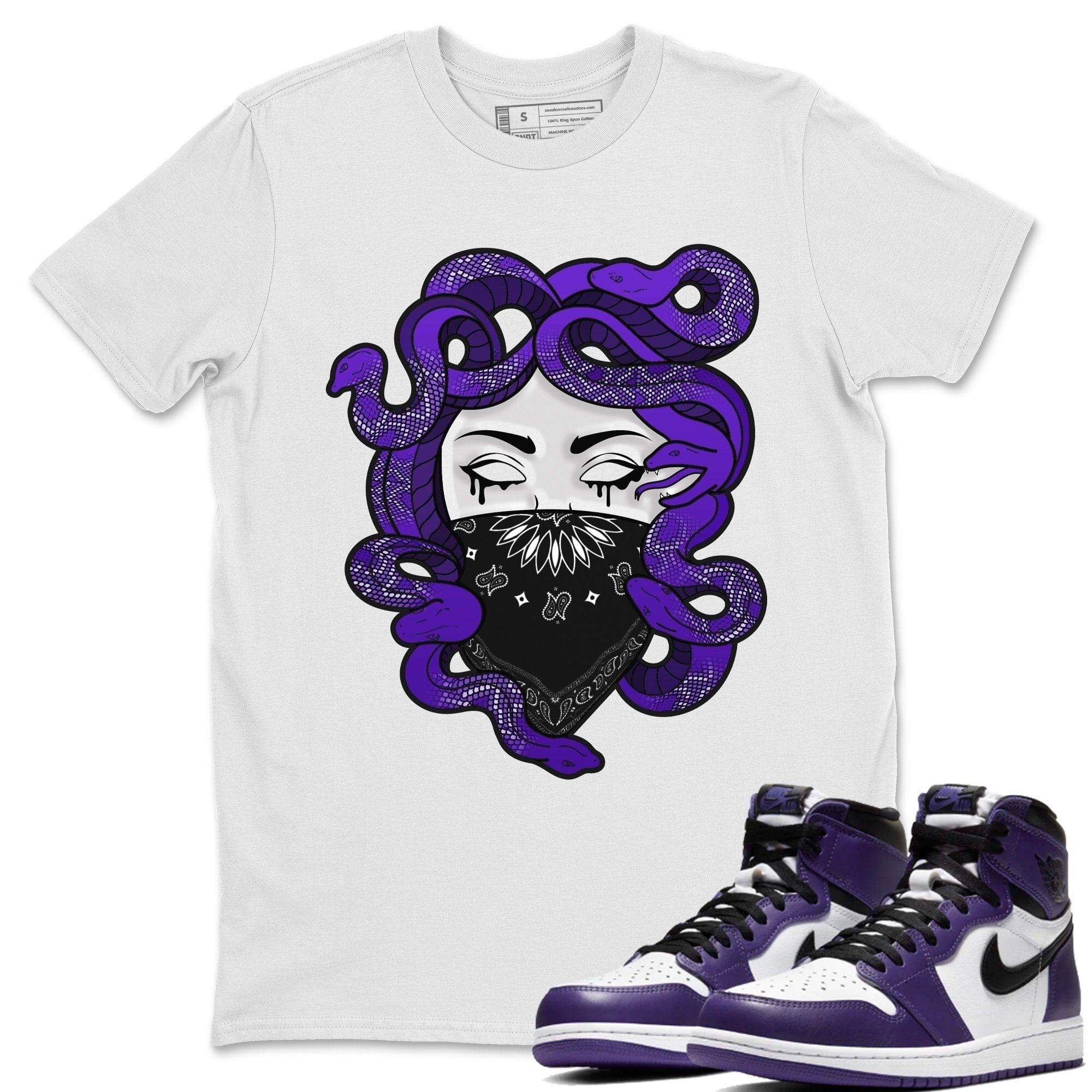 Medusa Unisex Tops - Air Jordan 1 Court Purple