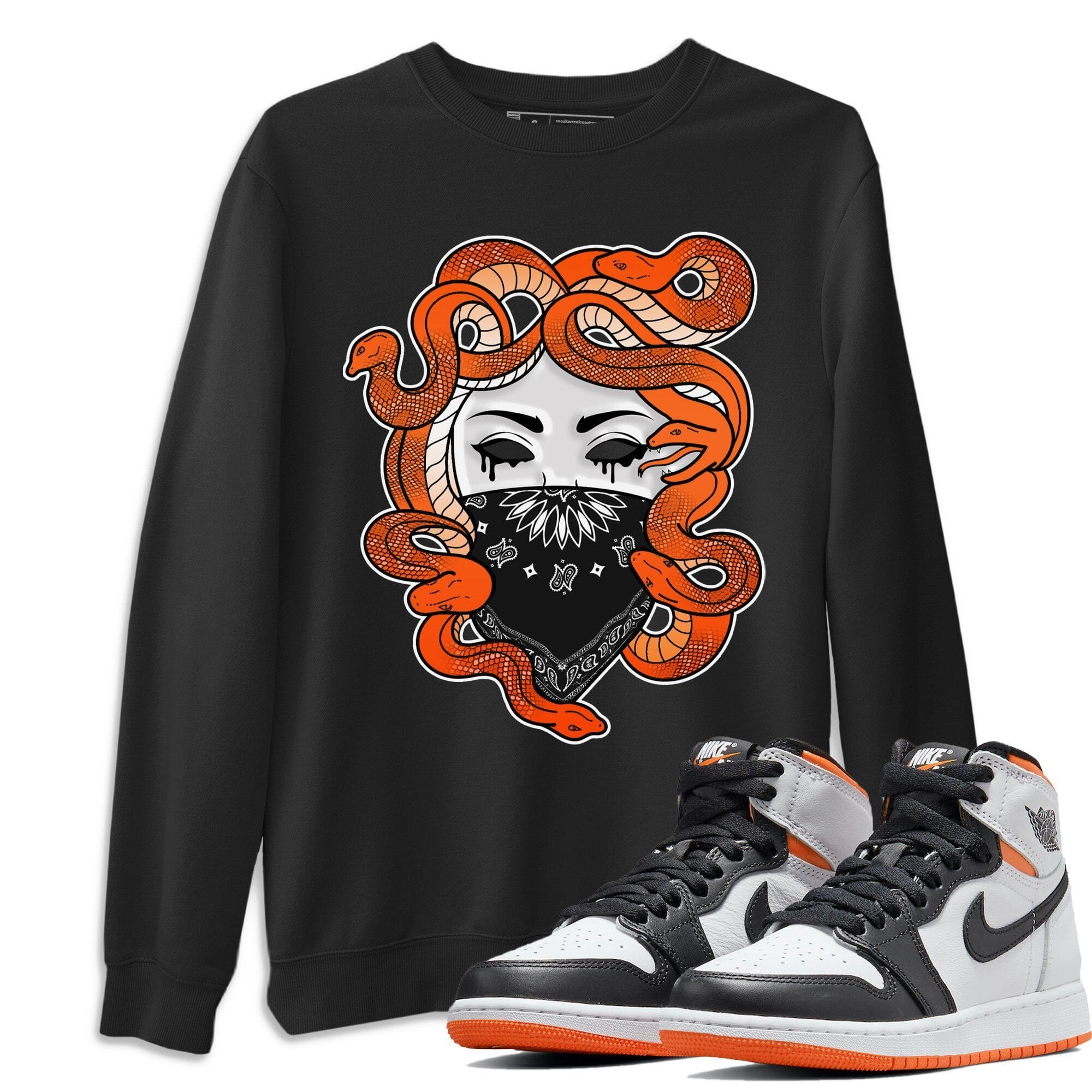 Medusa Unisex Tops - Air Jordan 1 Electro Orange