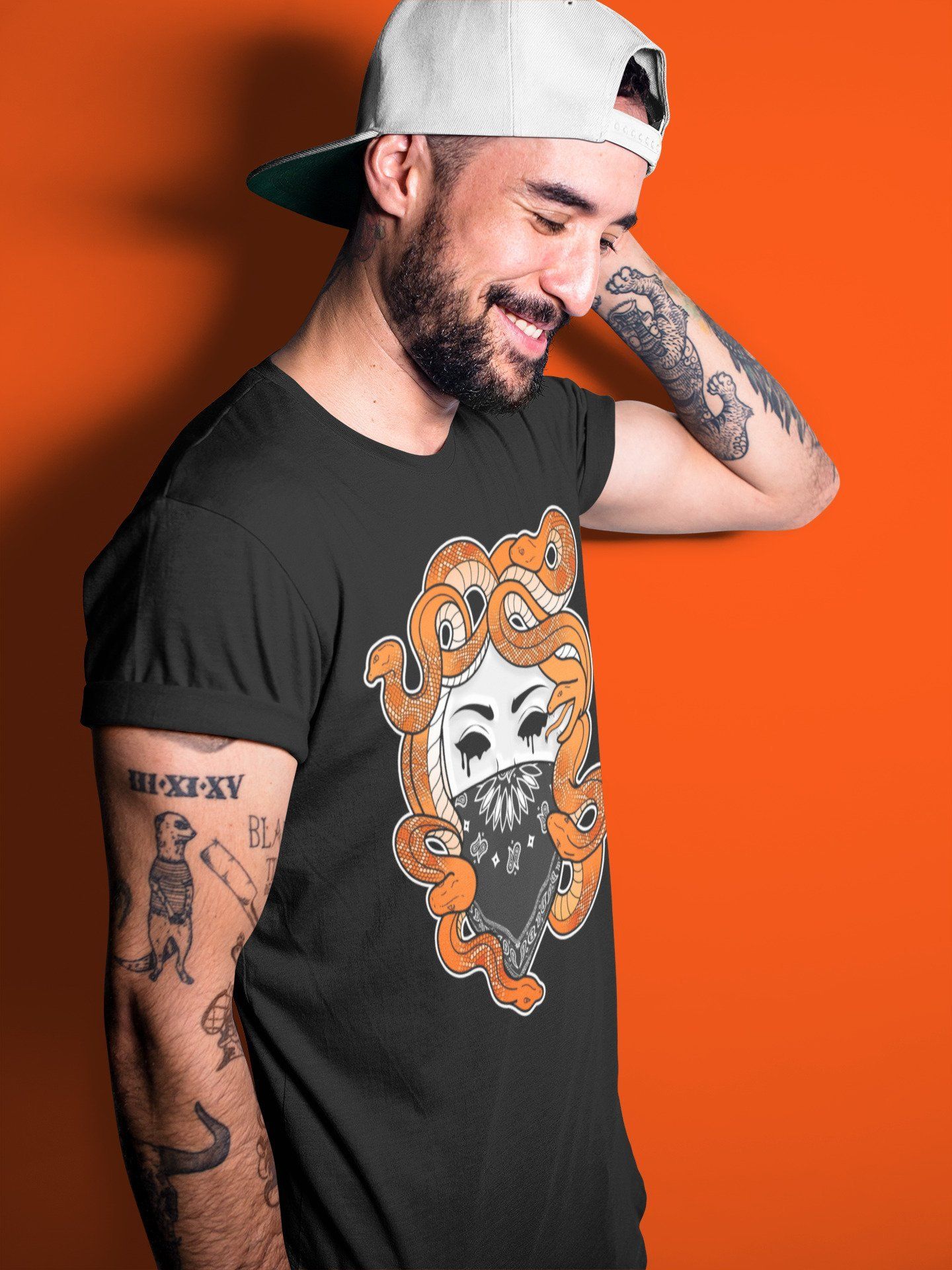 Medusa Unisex Tops - Air Jordan 1 Electro Orange