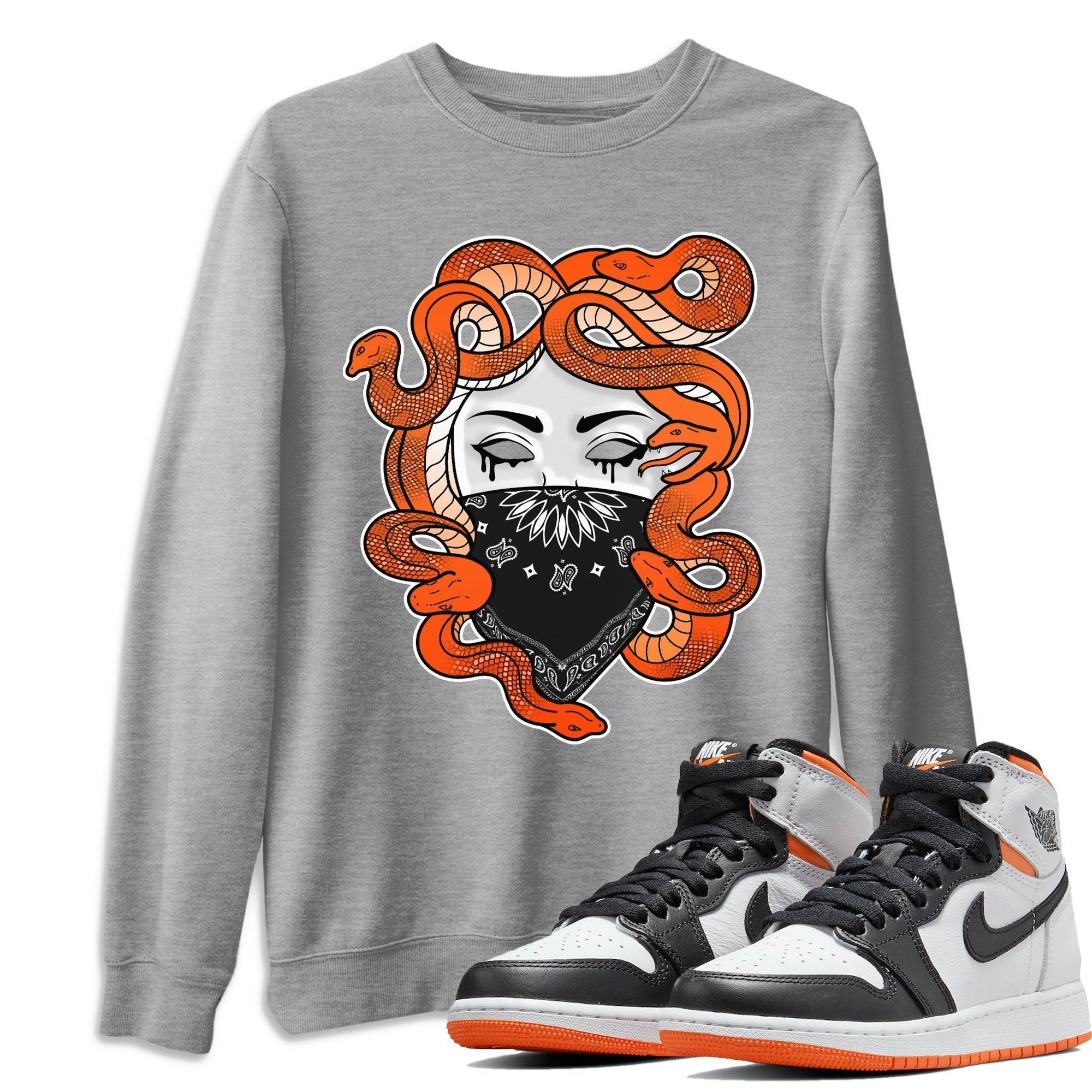 Medusa Unisex Tops - Air Jordan 1 Electro Orange