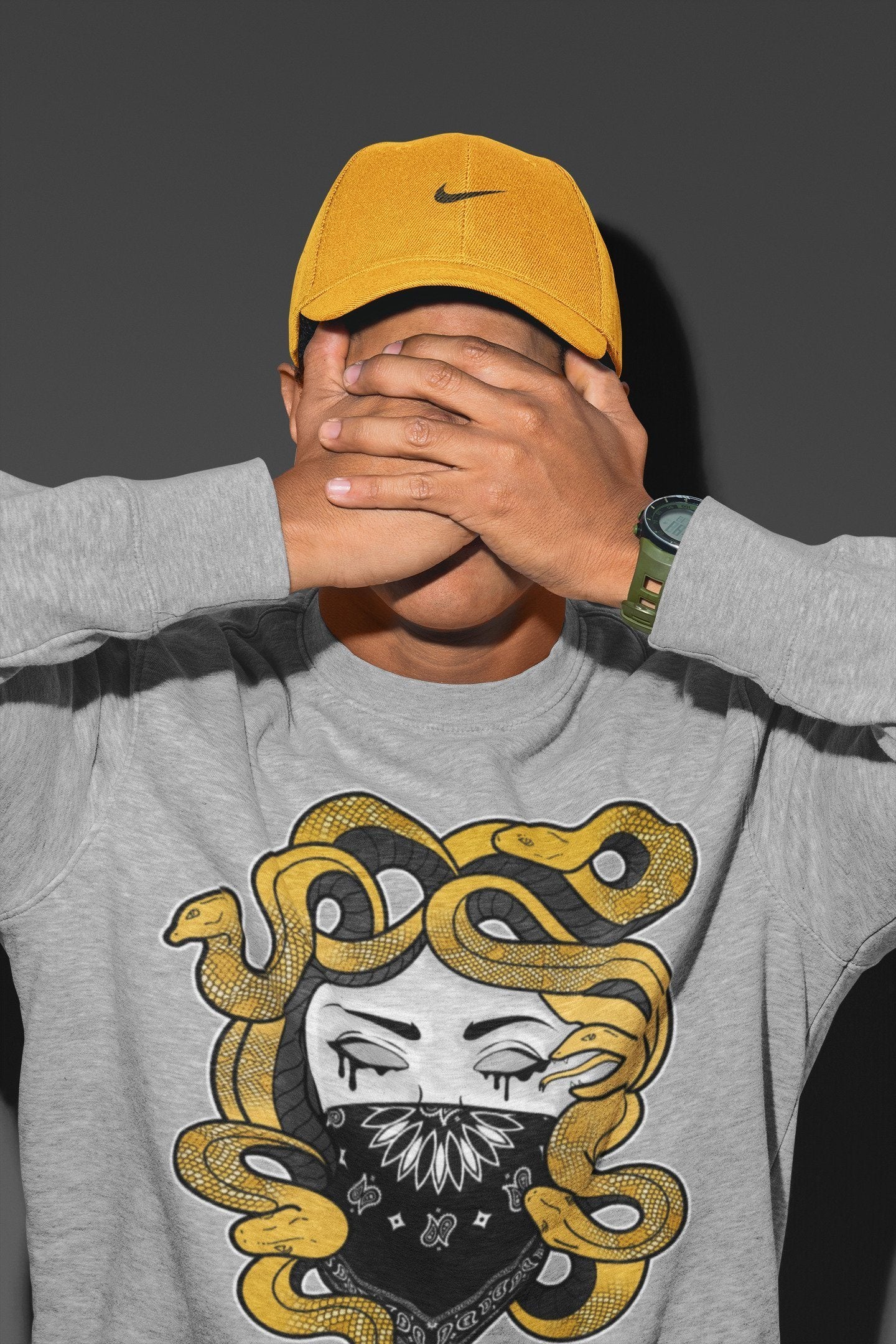 Medusa Unisex Tops - Air Jordan 1 Pollen