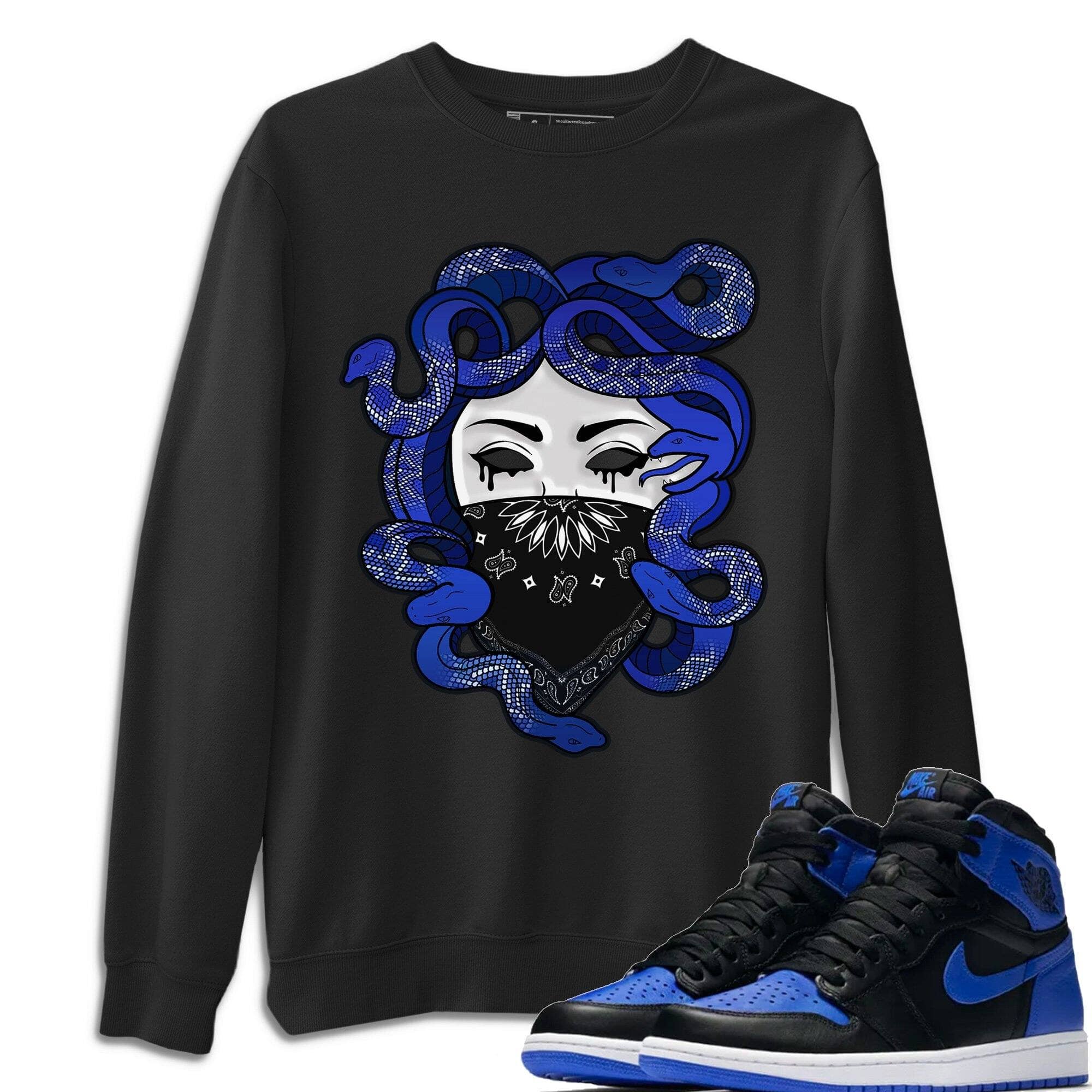 Medusa Unisex Tops - Air Jordan 1 Royal Black