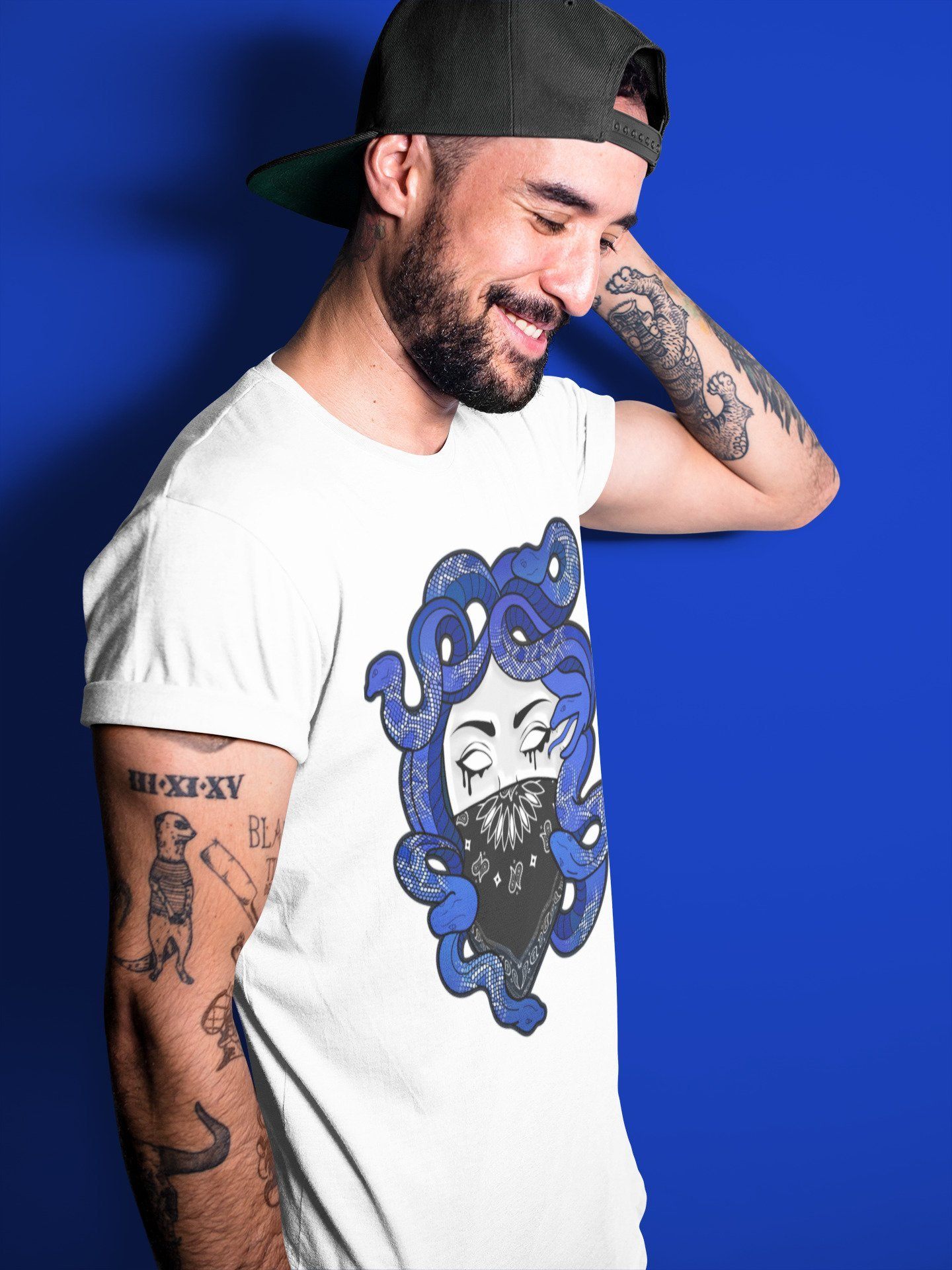 Medusa Unisex Tops - Air Jordan 1 Royal Black