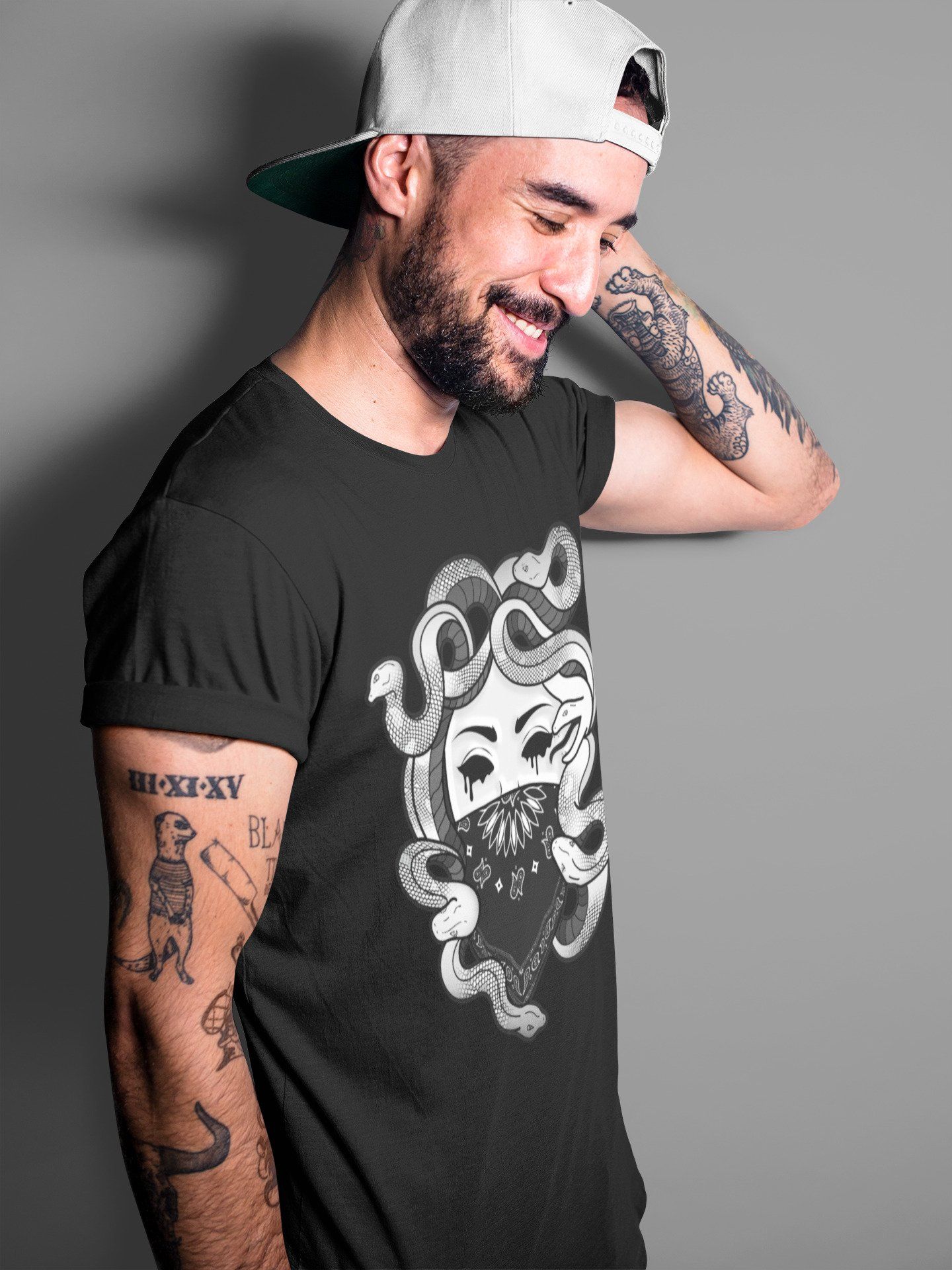 Medusa Unisex Tops - Air Jordan 1 Silver Toe