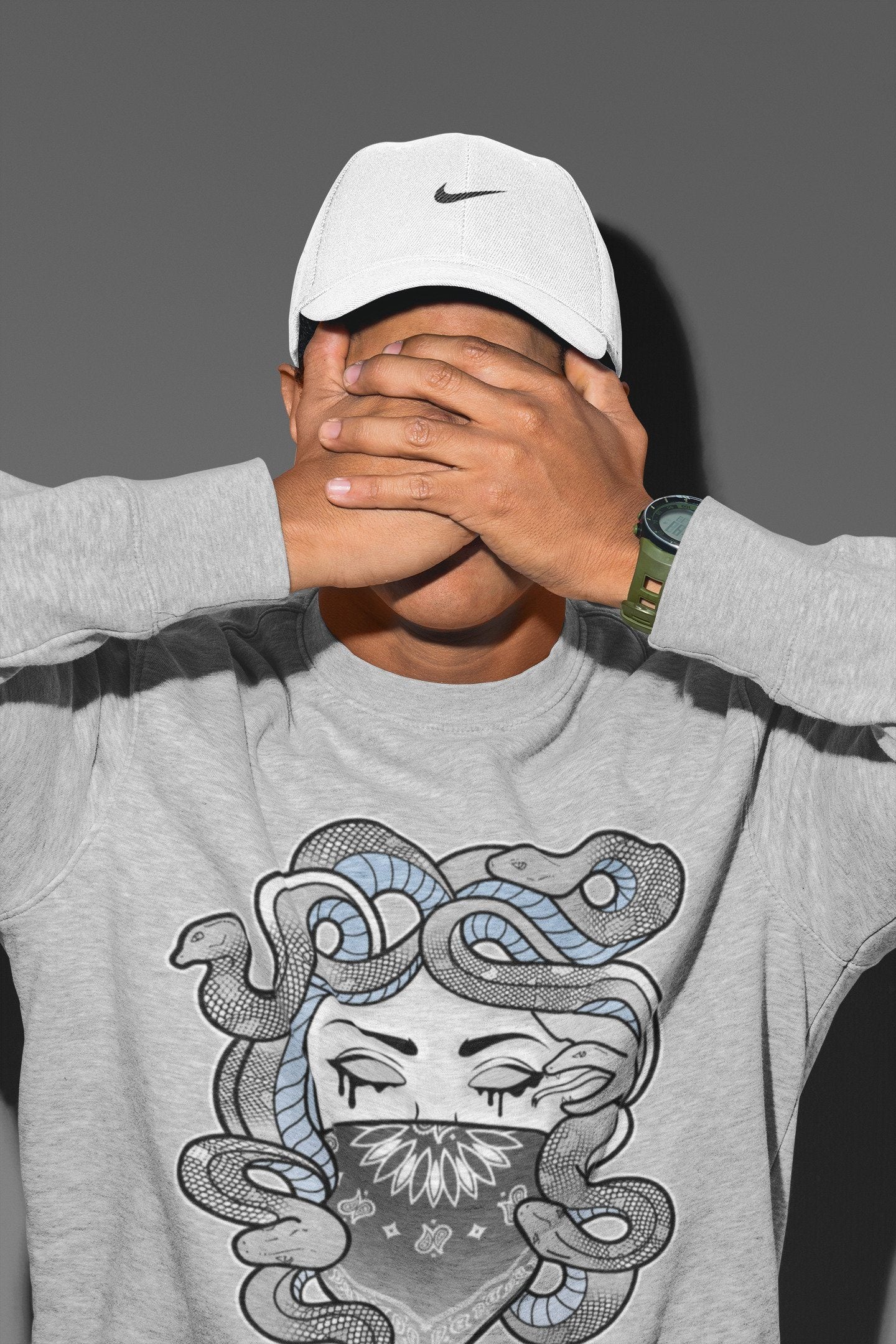 Medusa Unisex Tops - Air Jordan 11 Cool Grey