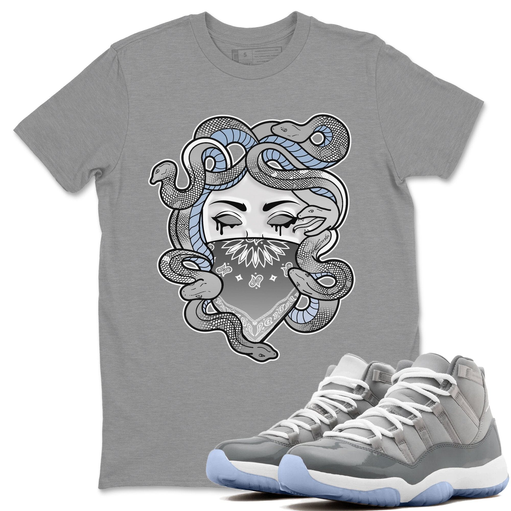 Medusa Unisex Tops - Air Jordan 11 Cool Grey