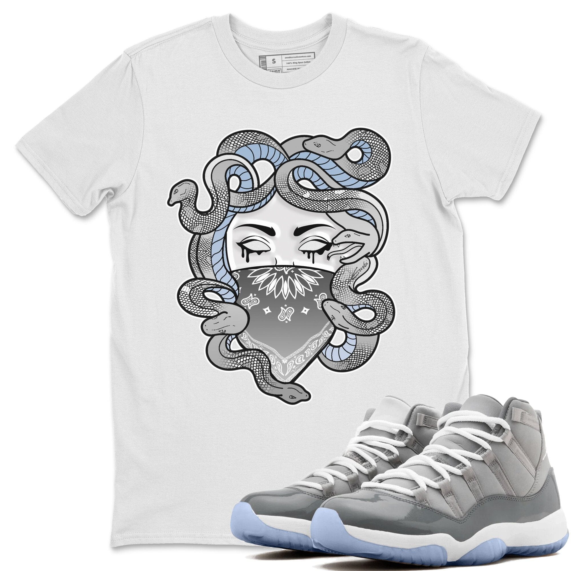 Medusa Unisex Tops - Air Jordan 11 Cool Grey