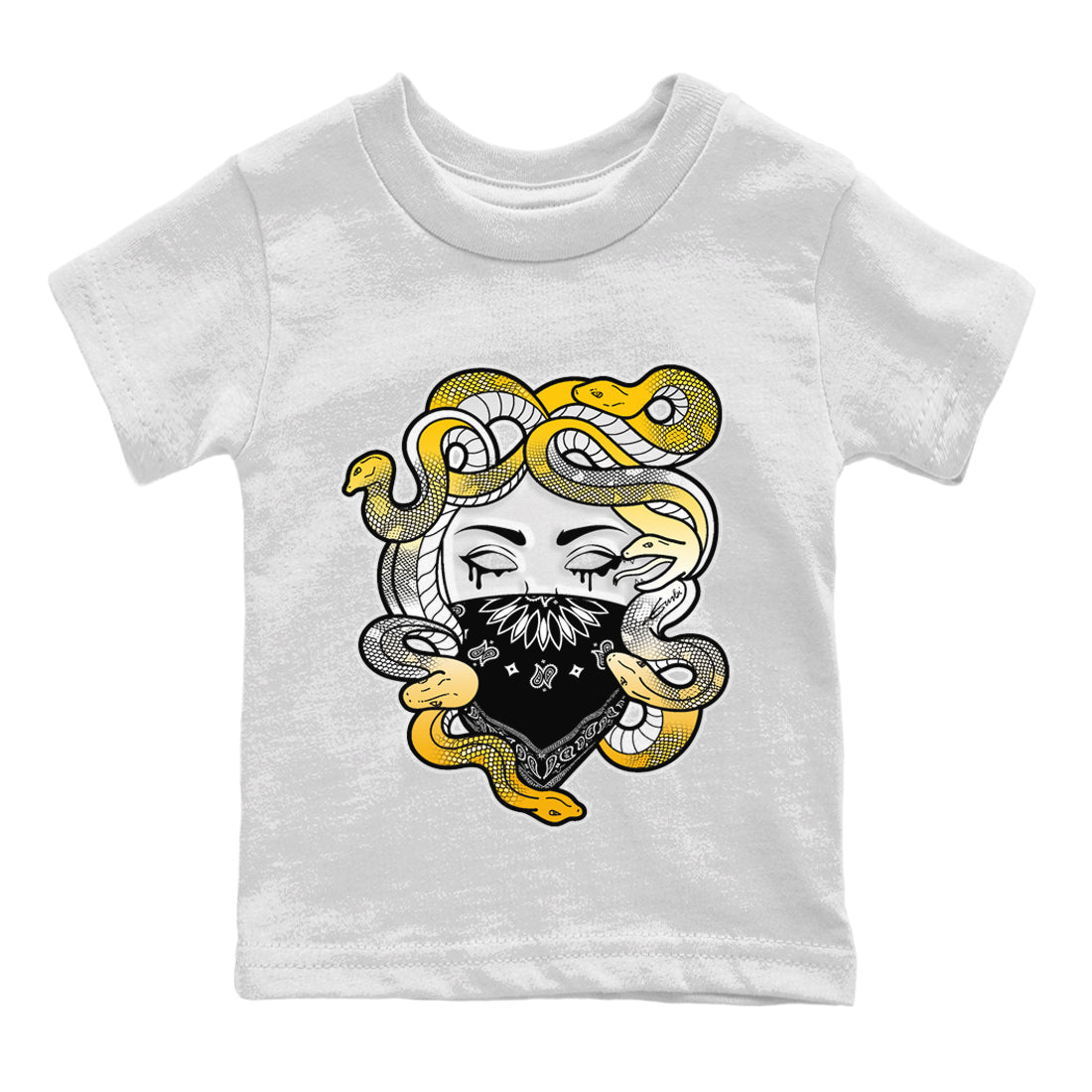 Medusa Kids Tops - Air Jordan 11 Yellow Python