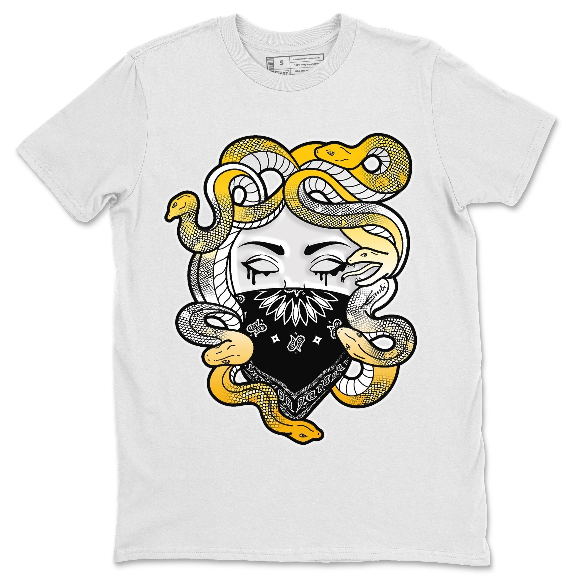 Medusa Unisex Tops - Air Jordan 11 Yellow Python