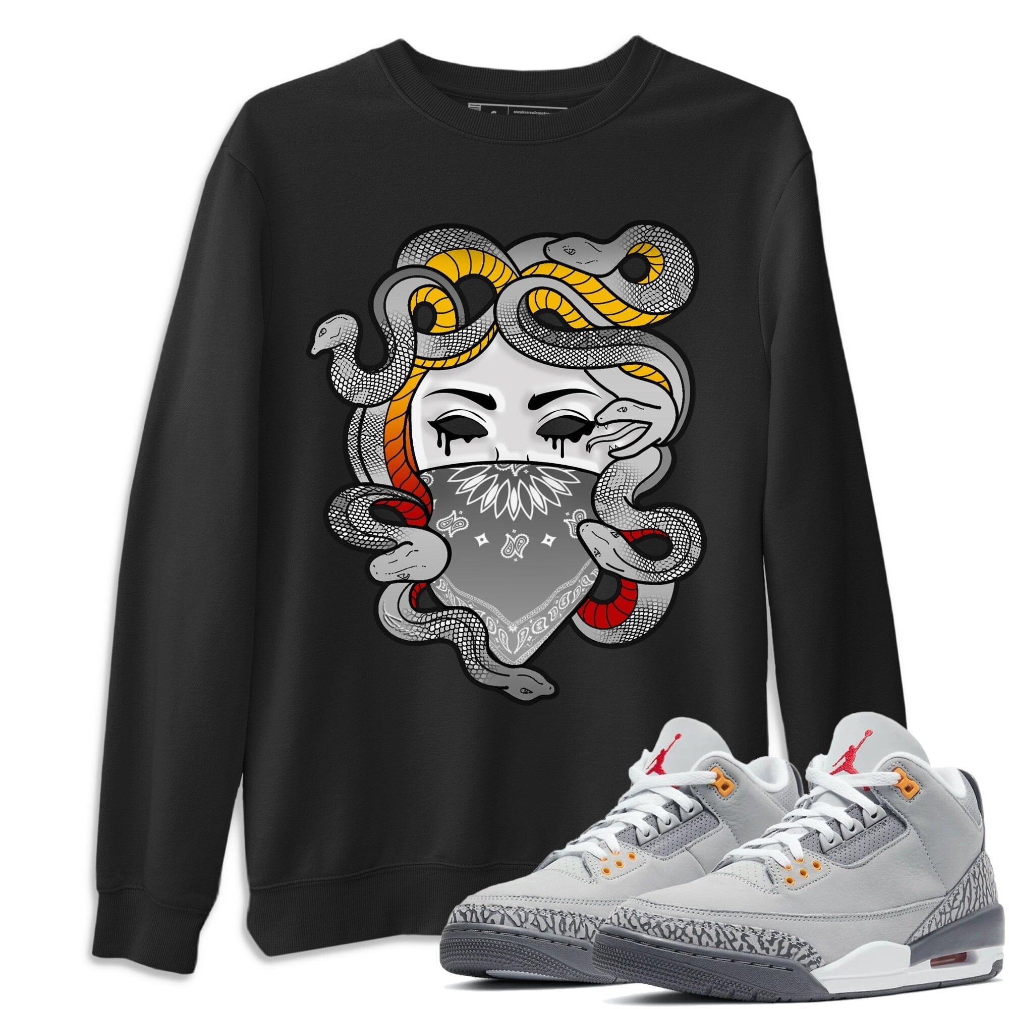 Medusa Unisex Tops - Air Jordan 3 Cool Grey
