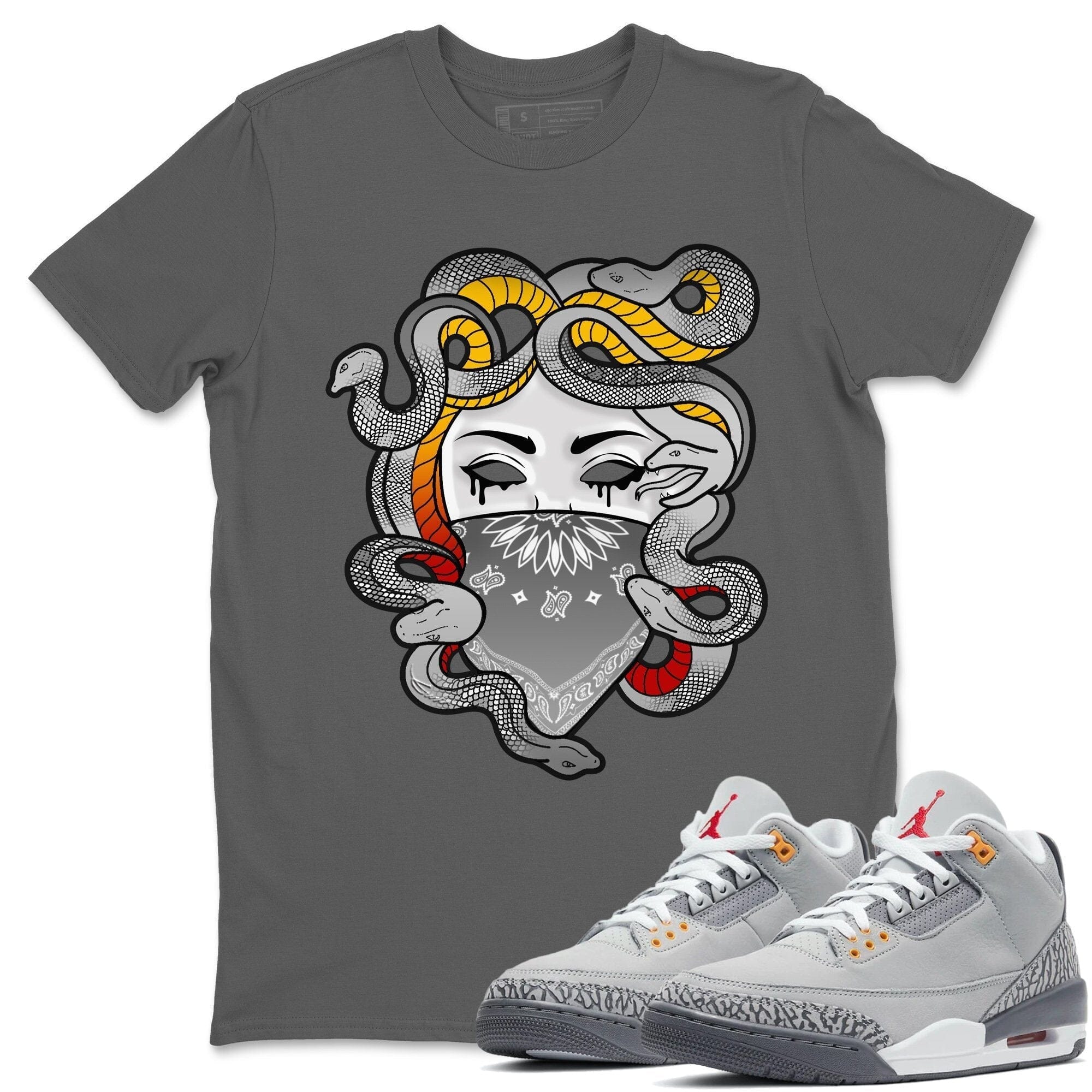 Medusa Unisex Tops - Air Jordan 3 Cool Grey